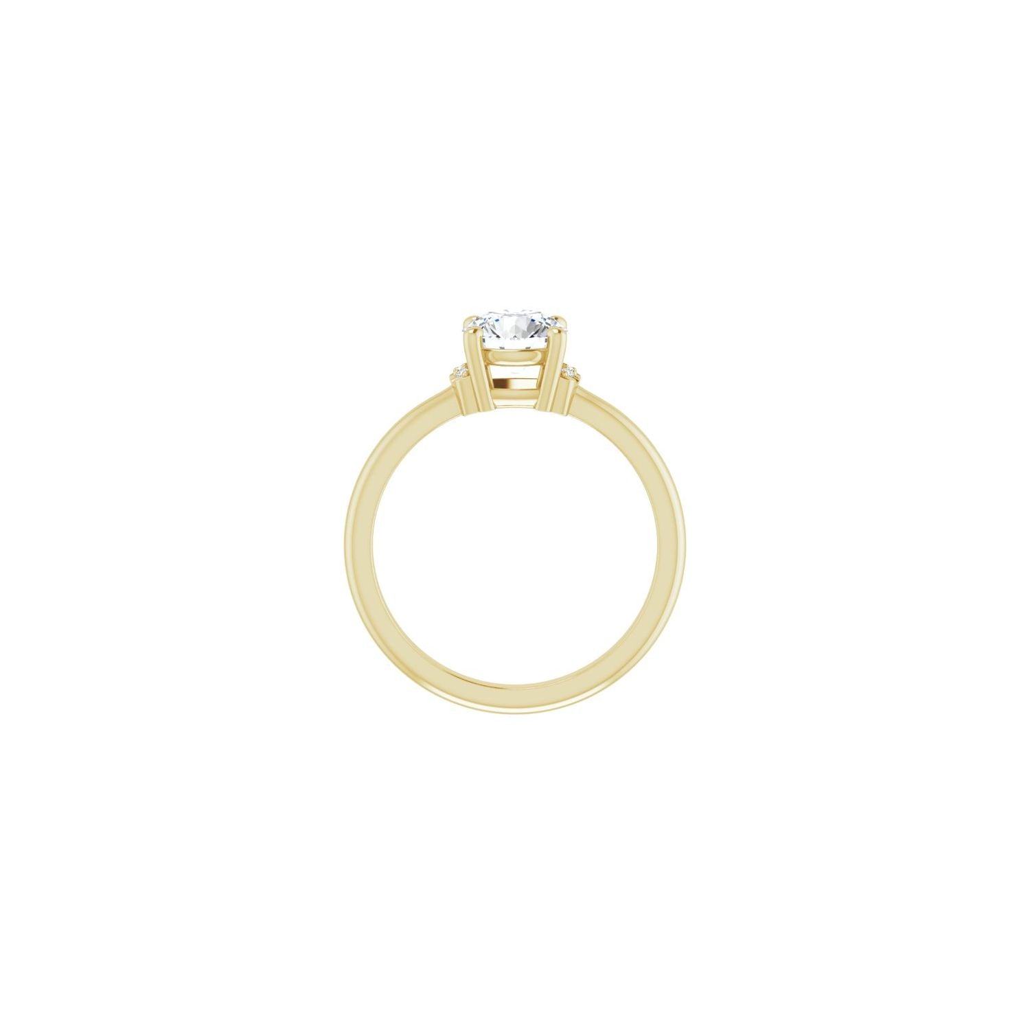 Sunniva — Round center, yellow gold