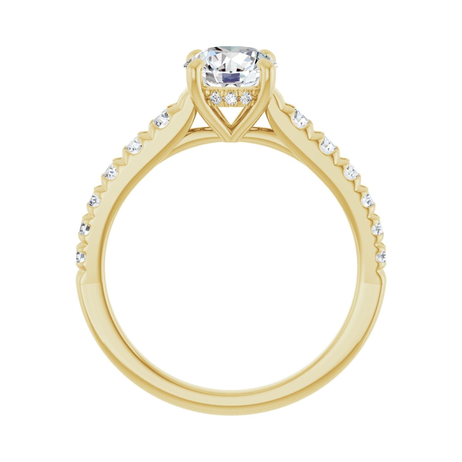 Susanna — Round center, yellow gold