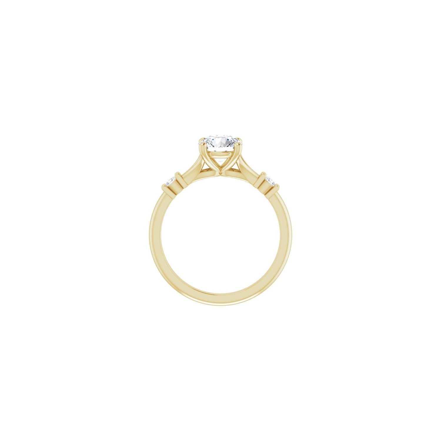 Sydney — Round center, yellow gold