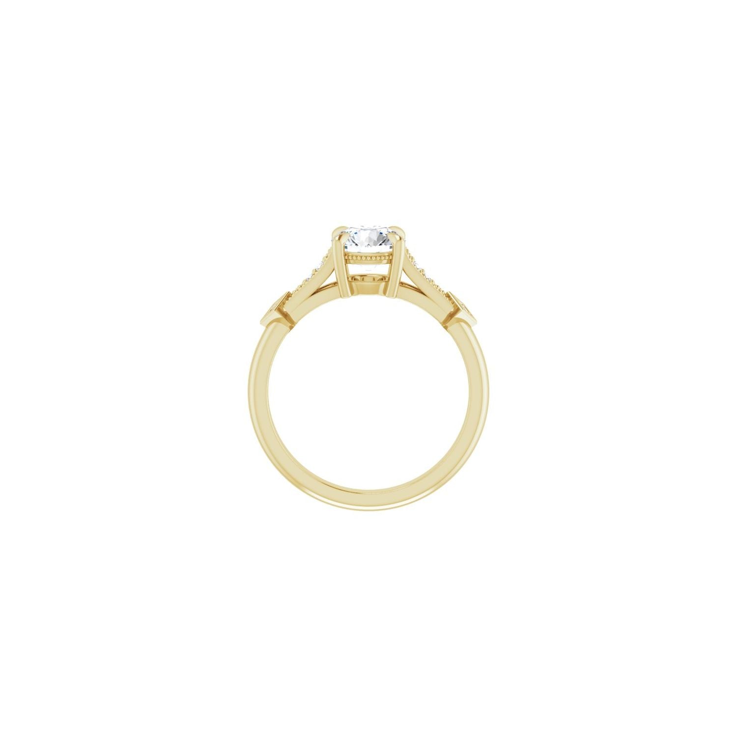 Tamara — Round center, yellow gold