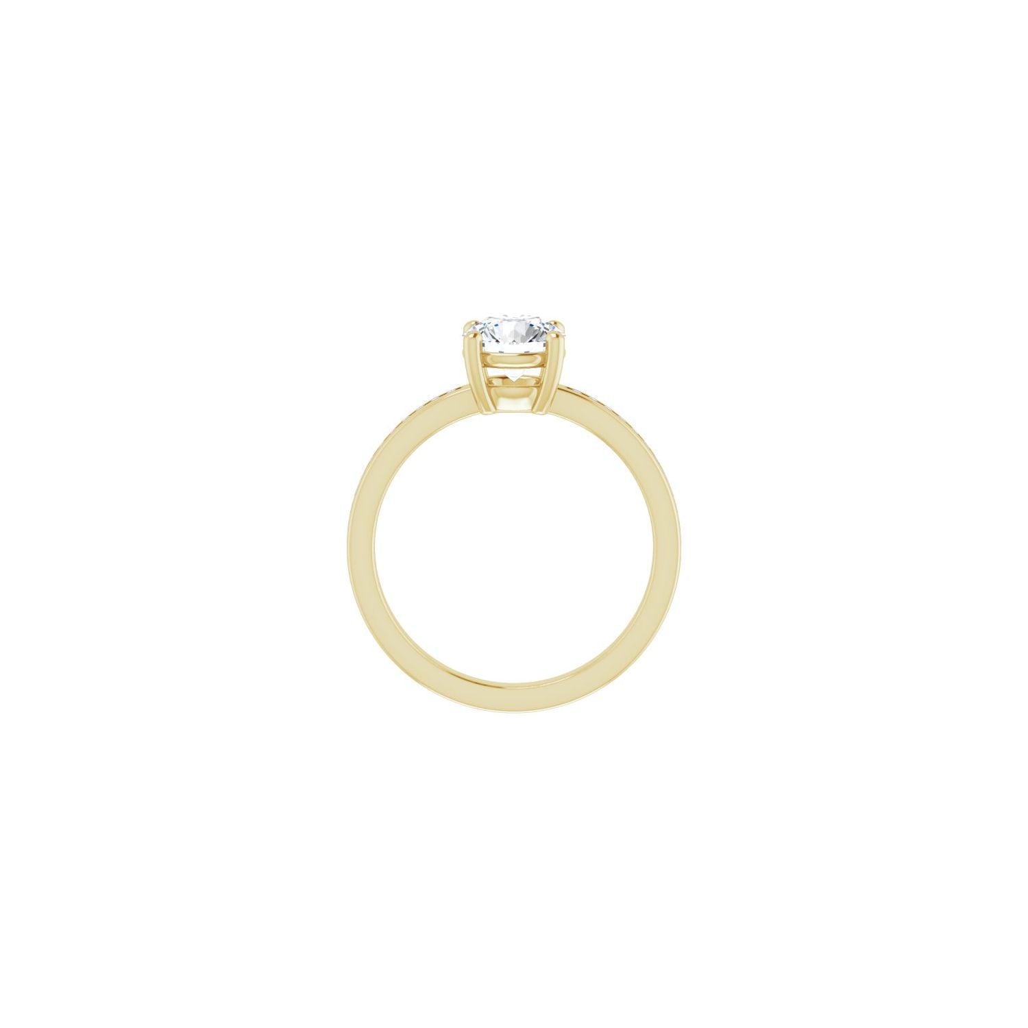 Tara — Round center, yellow gold