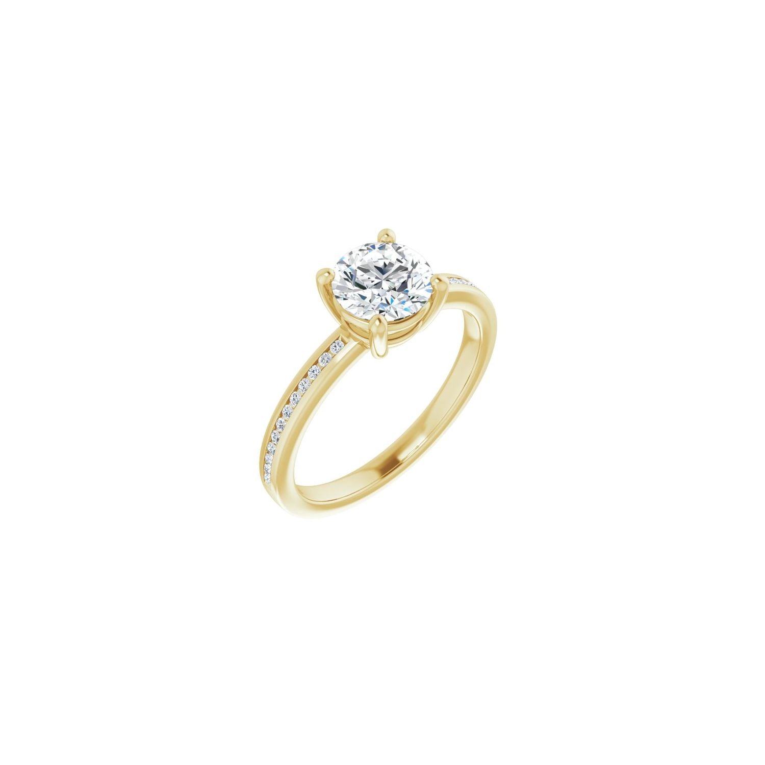 Tara — Round center, yellow gold