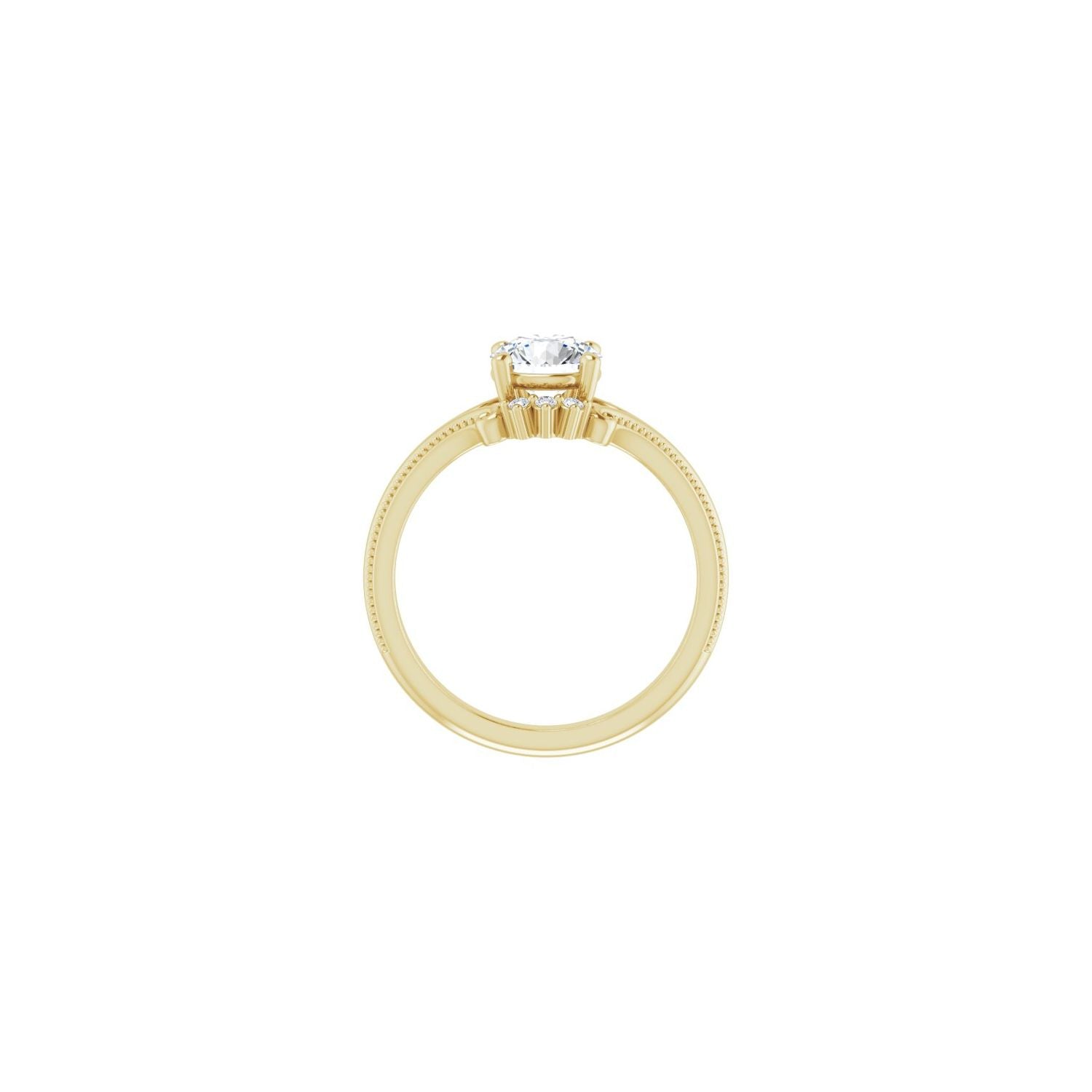 Thandie — Round center, yellow gold