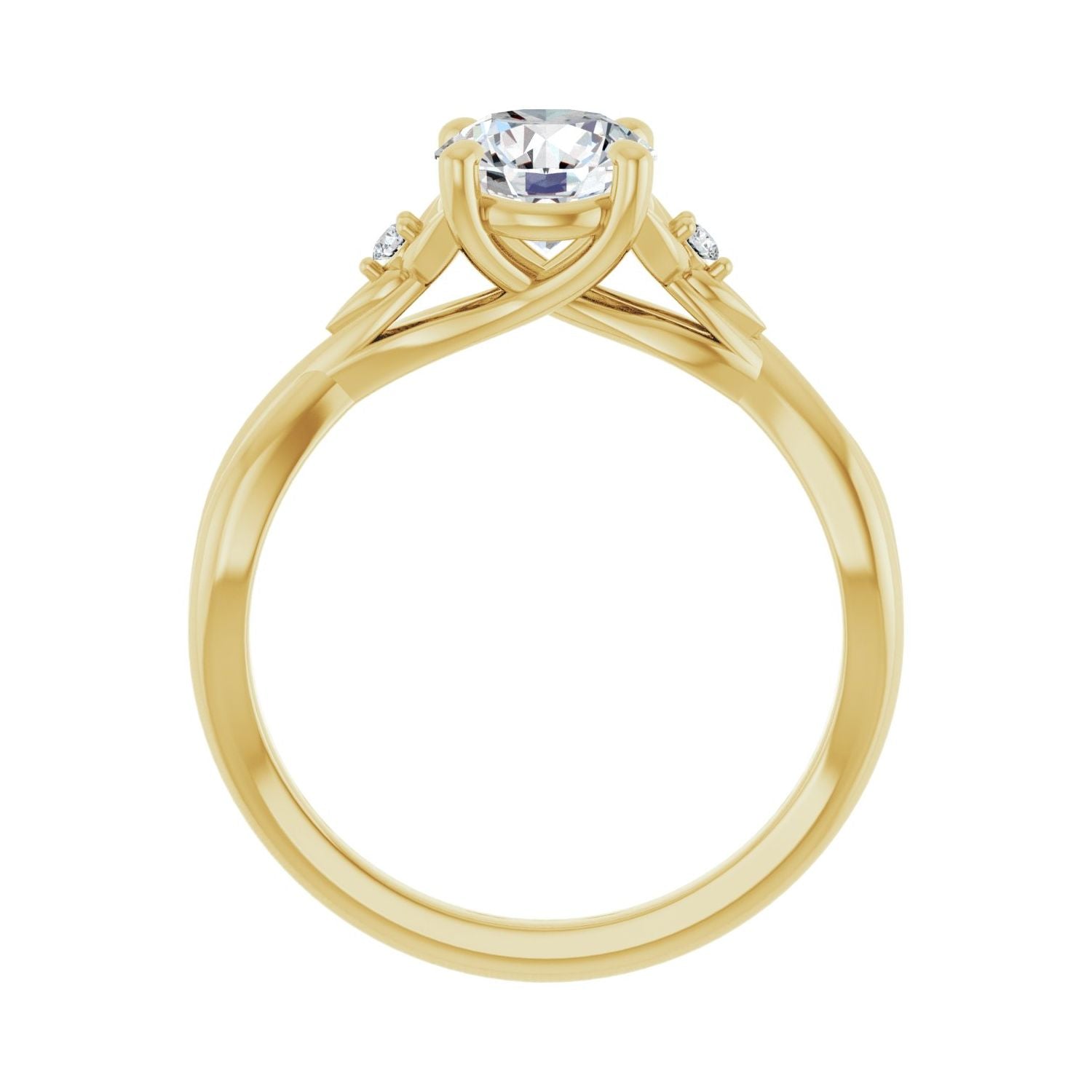 Viviana — Round center, yellow gold