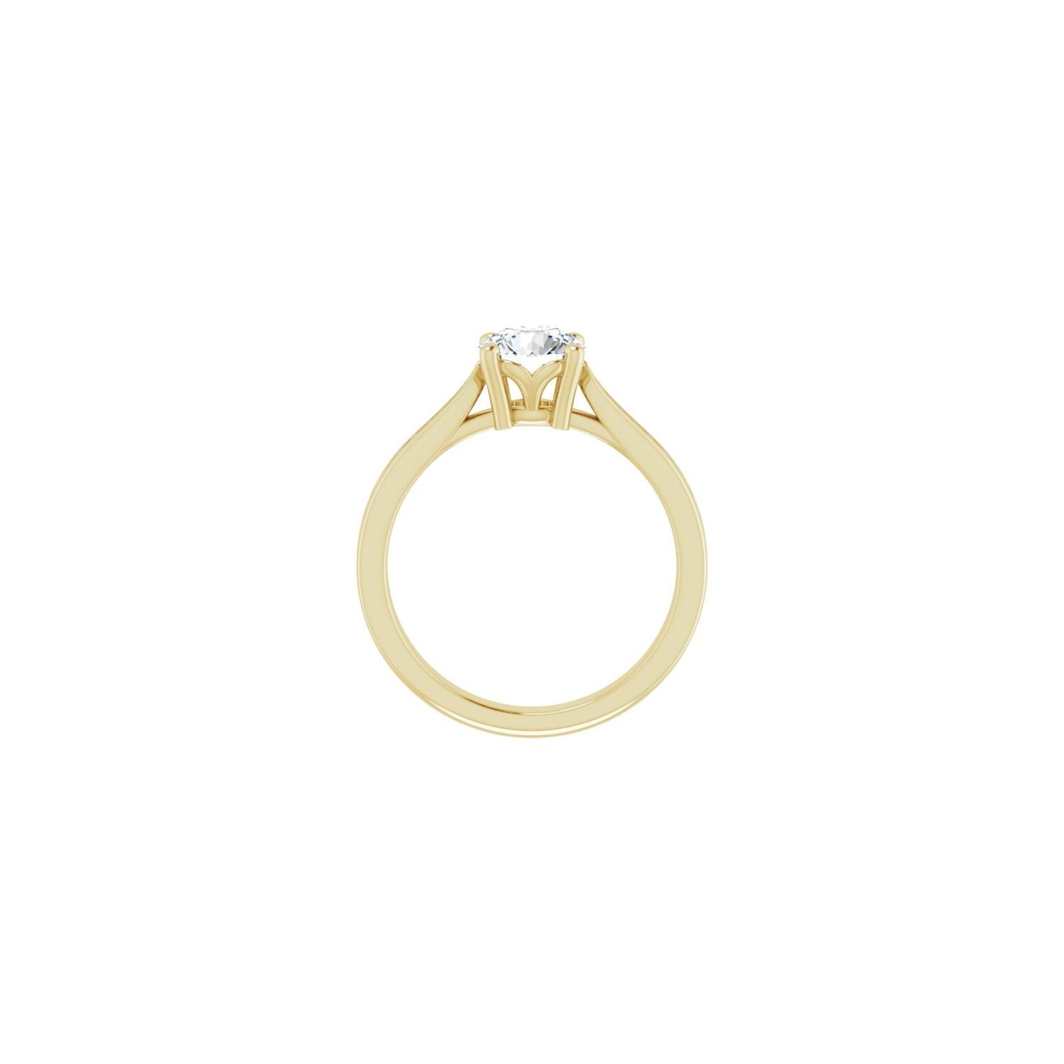 Adelind — Round center, yellow gold