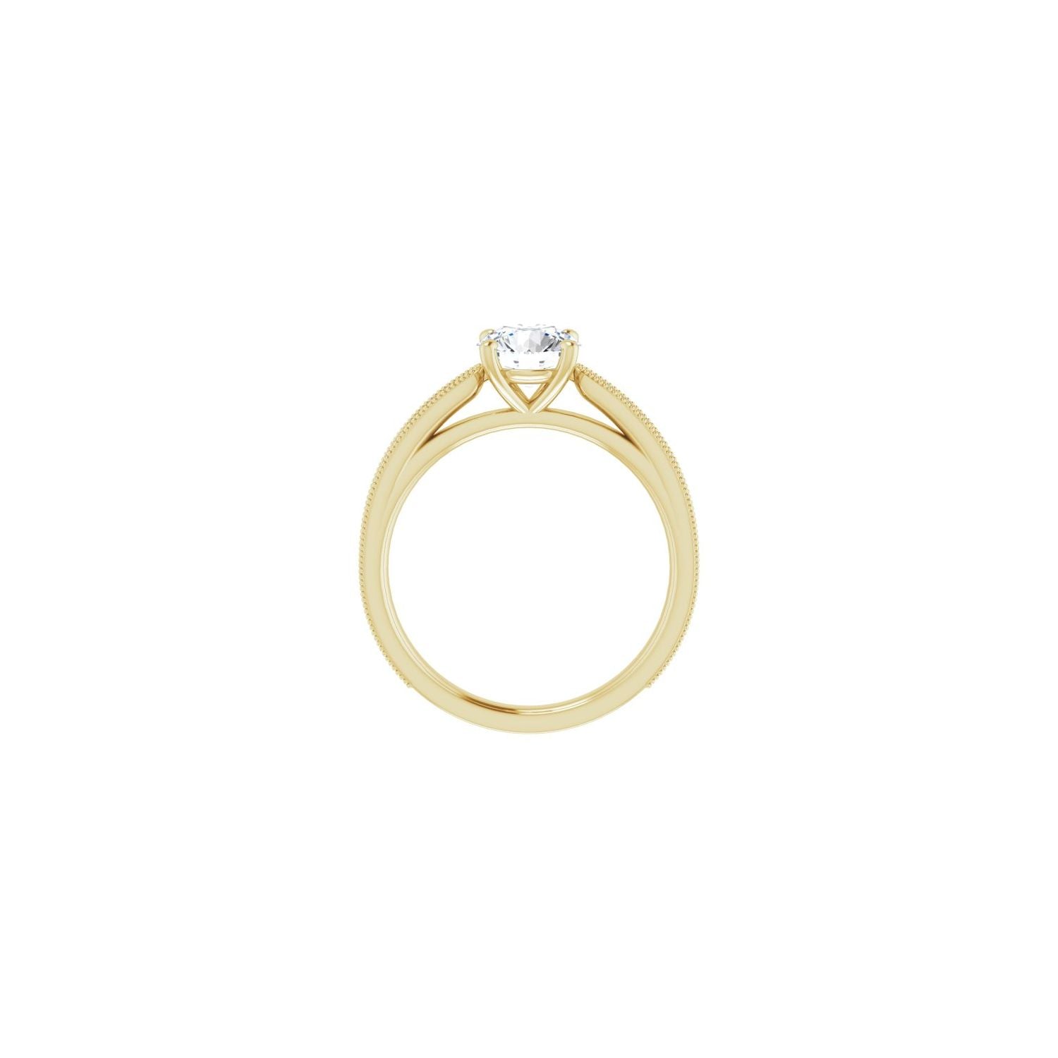Ainsleigh — Round center, yellow gold