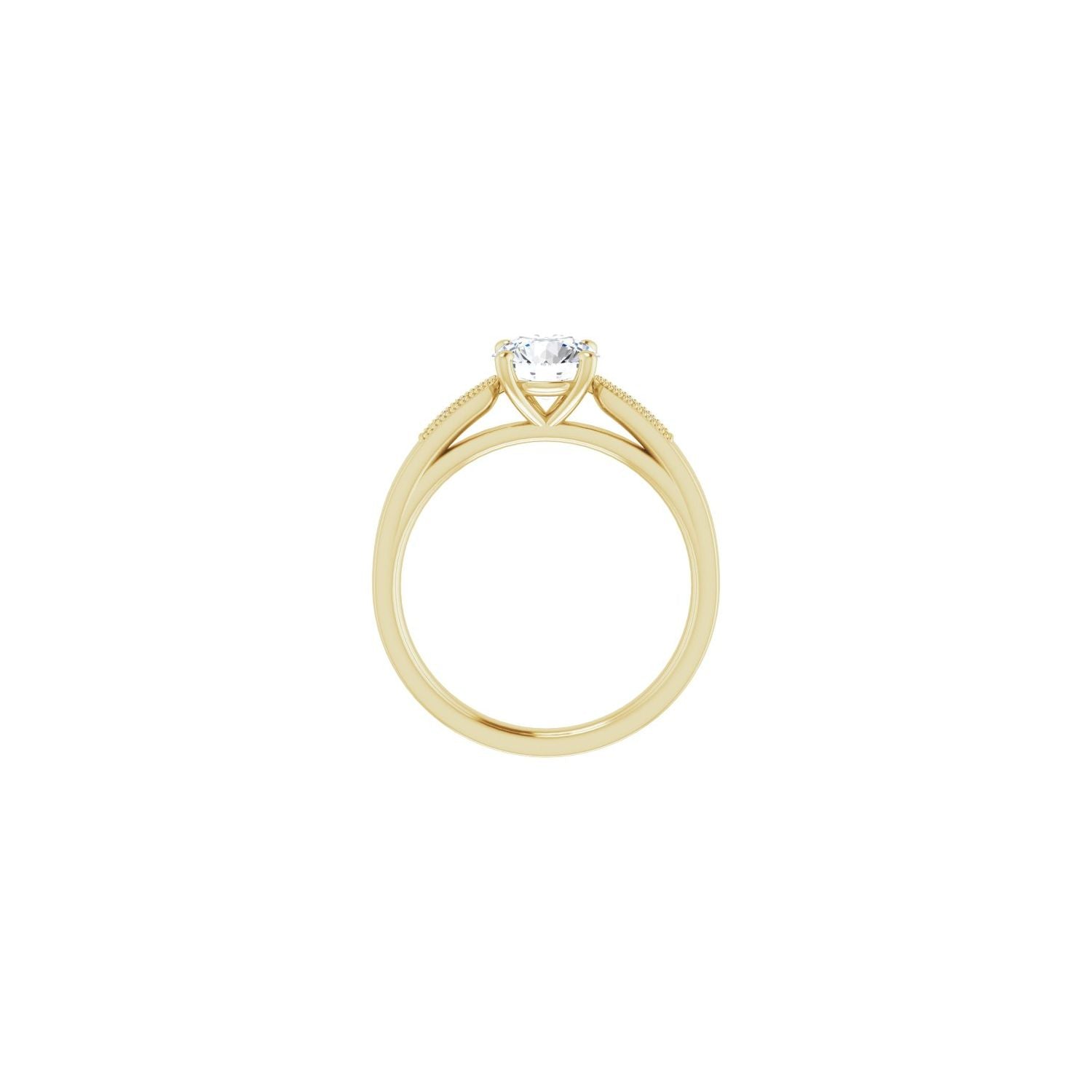 Alayna — Round center, yellow gold