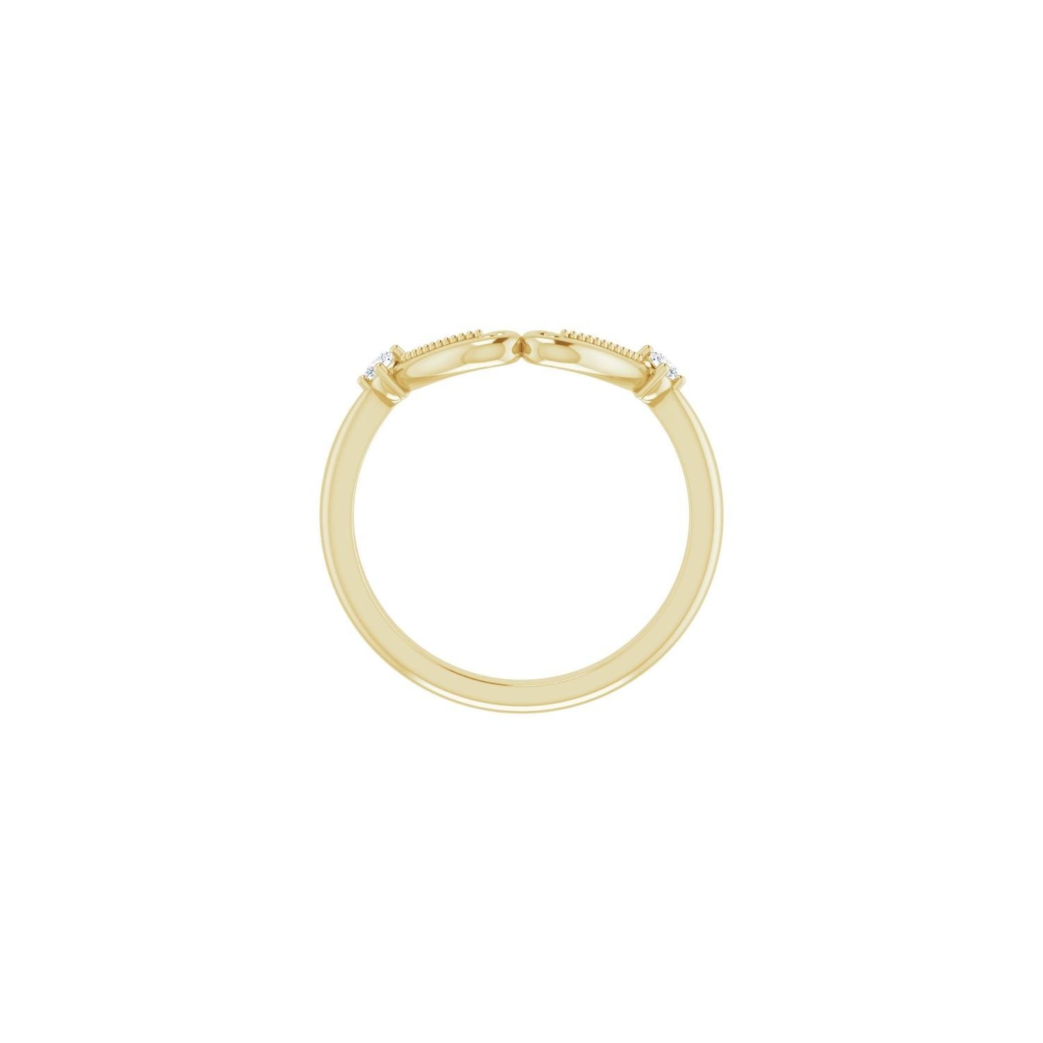 Starla — For the round Amorette, yellow gold
