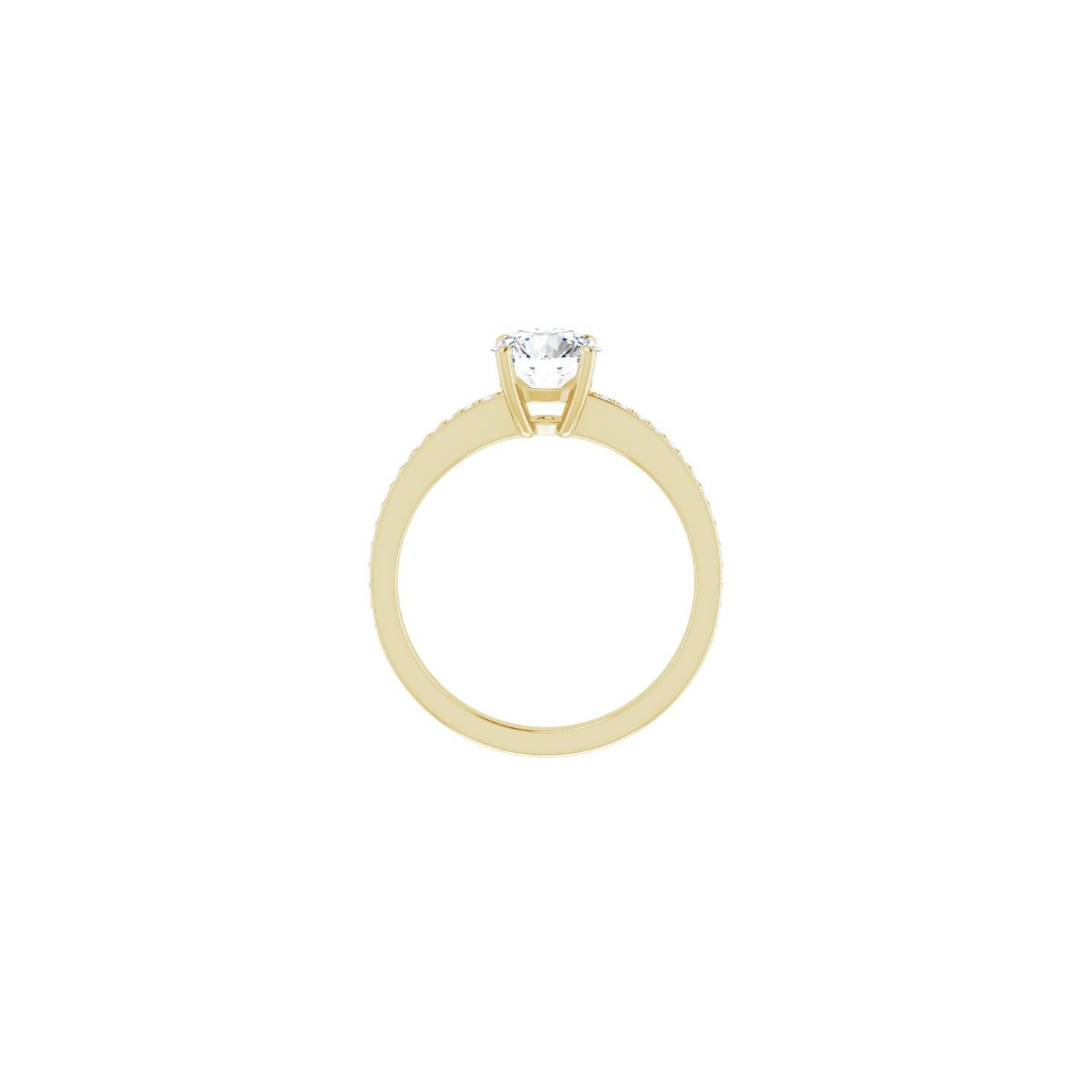Anouk — Round center, yellow gold
