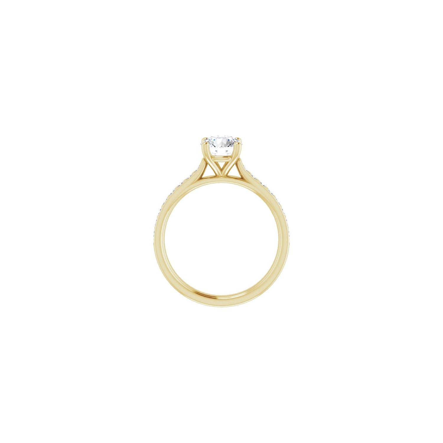 Antonella — Round center, yellow gold