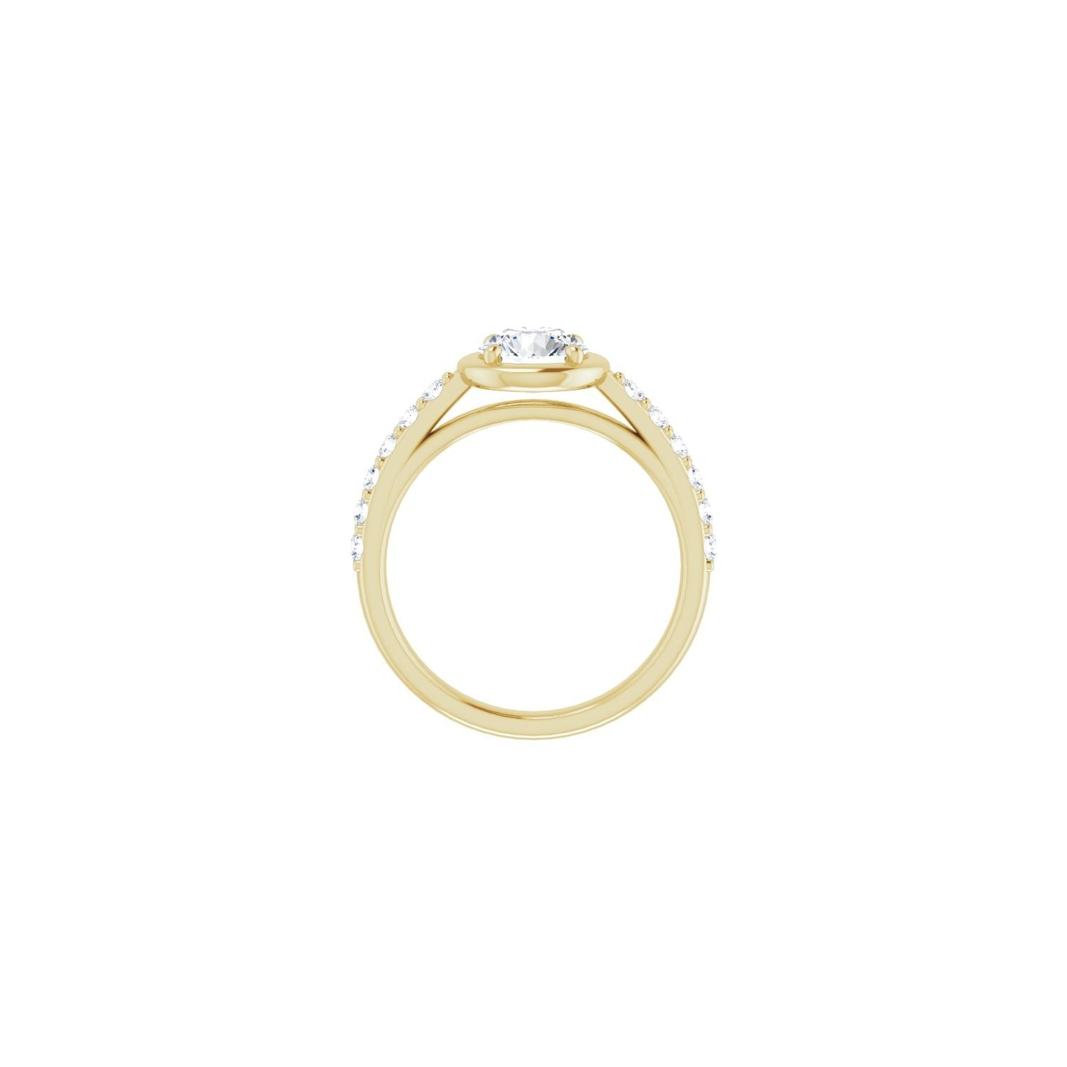 Audette — Round center, yellow gold