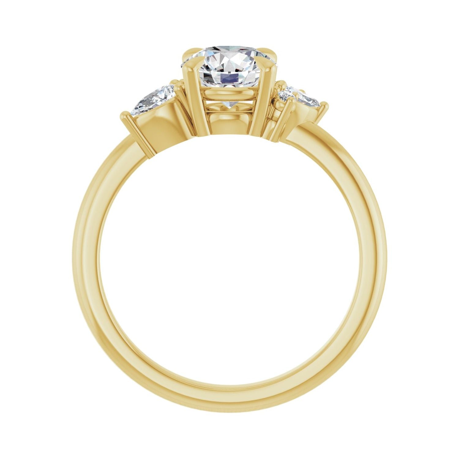Bellatrix — Round center, yellow gold