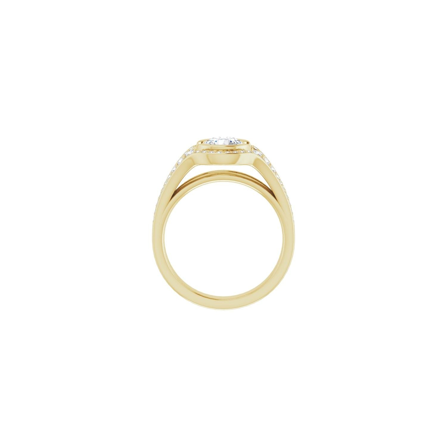Bexley — Round center, yellow gold