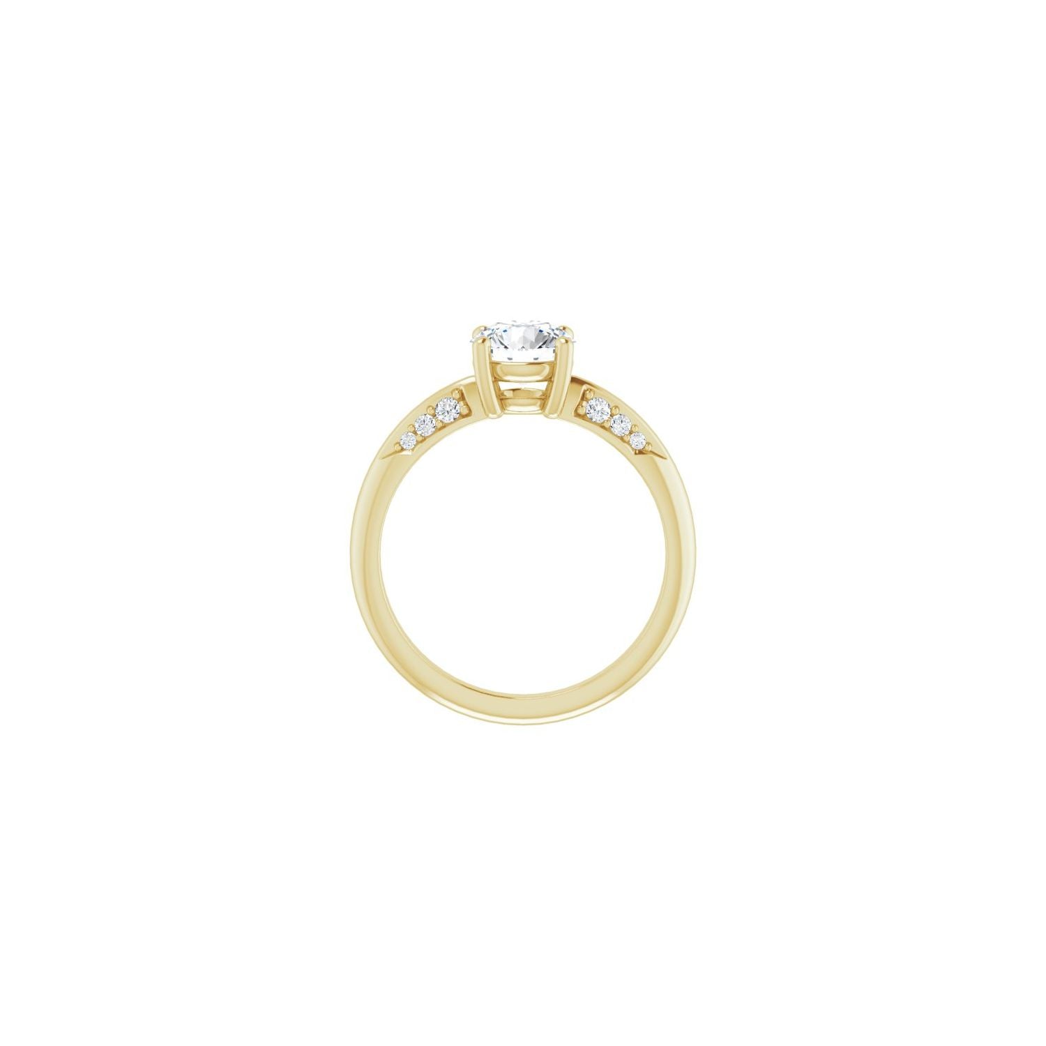 Blaise — Round center, yellow gold
