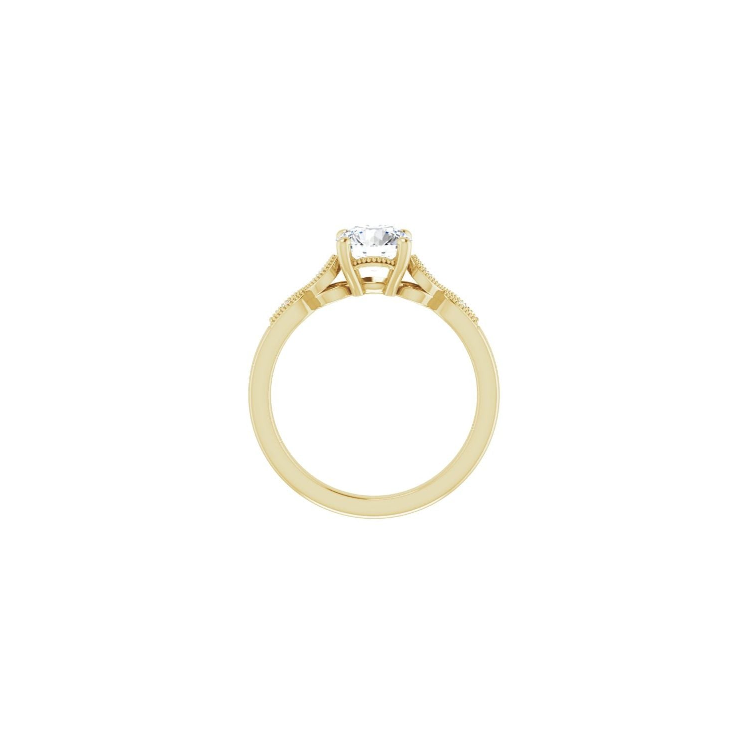 Darcie — Round center, yellow gold
