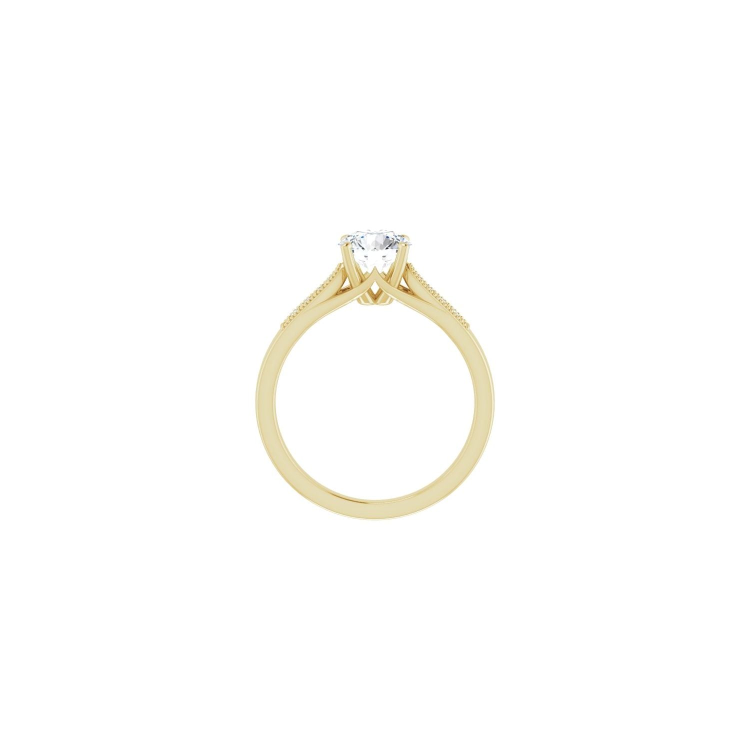 Eavan — Round center, yellow gold