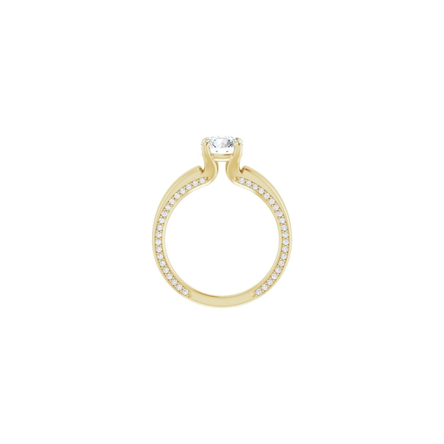 Ellaria — Round center, yellow gold