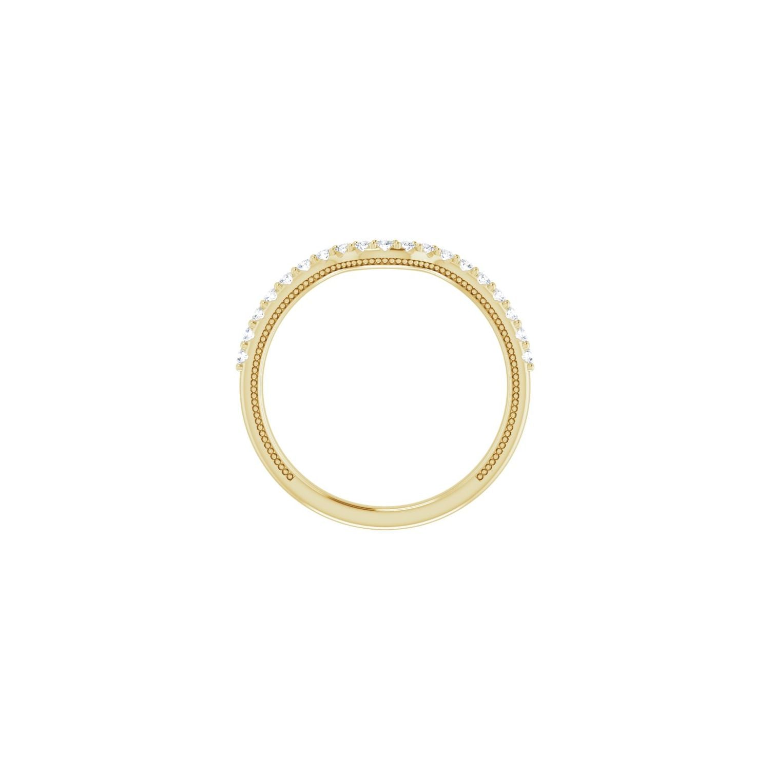 Belicia — For the round Estrella, yellow gold