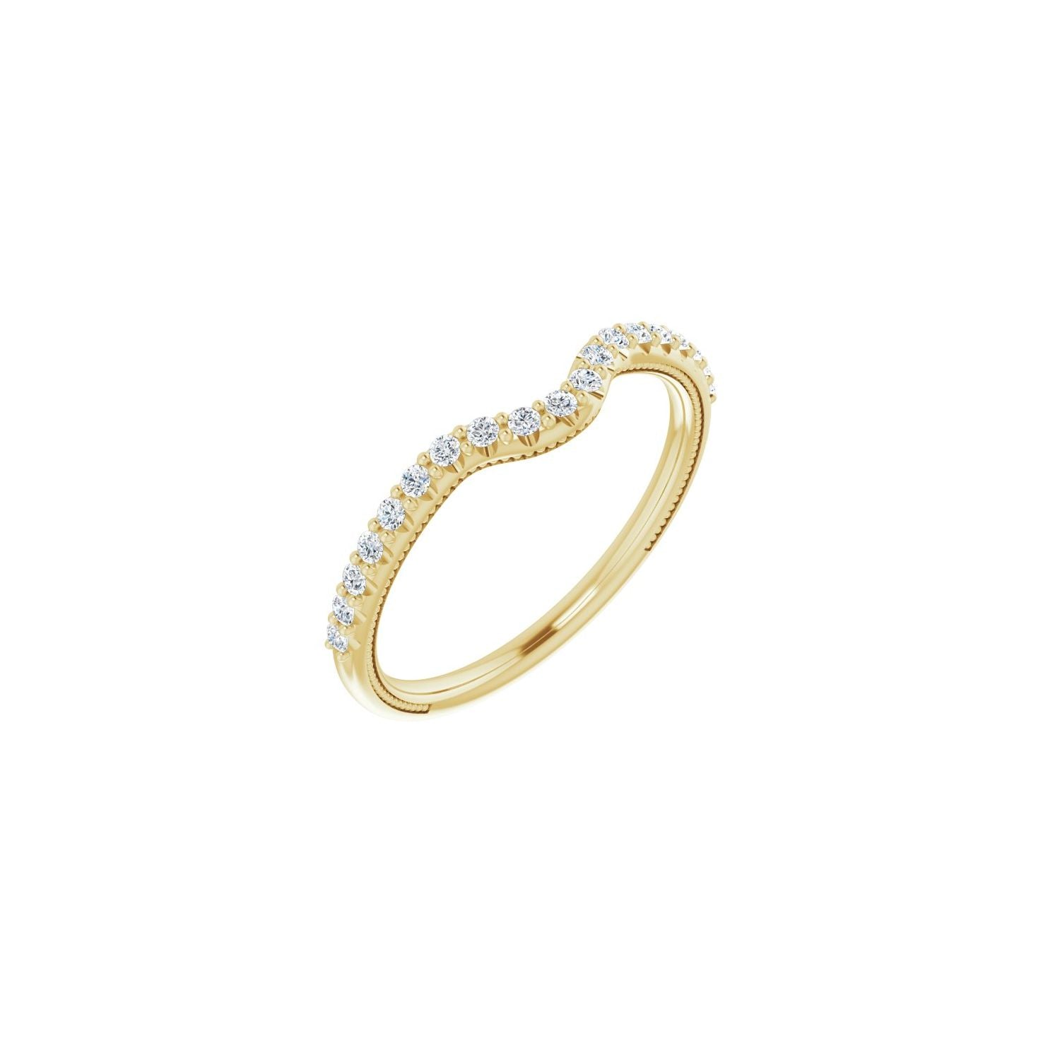 Belicia — For the round Estrella, yellow gold
