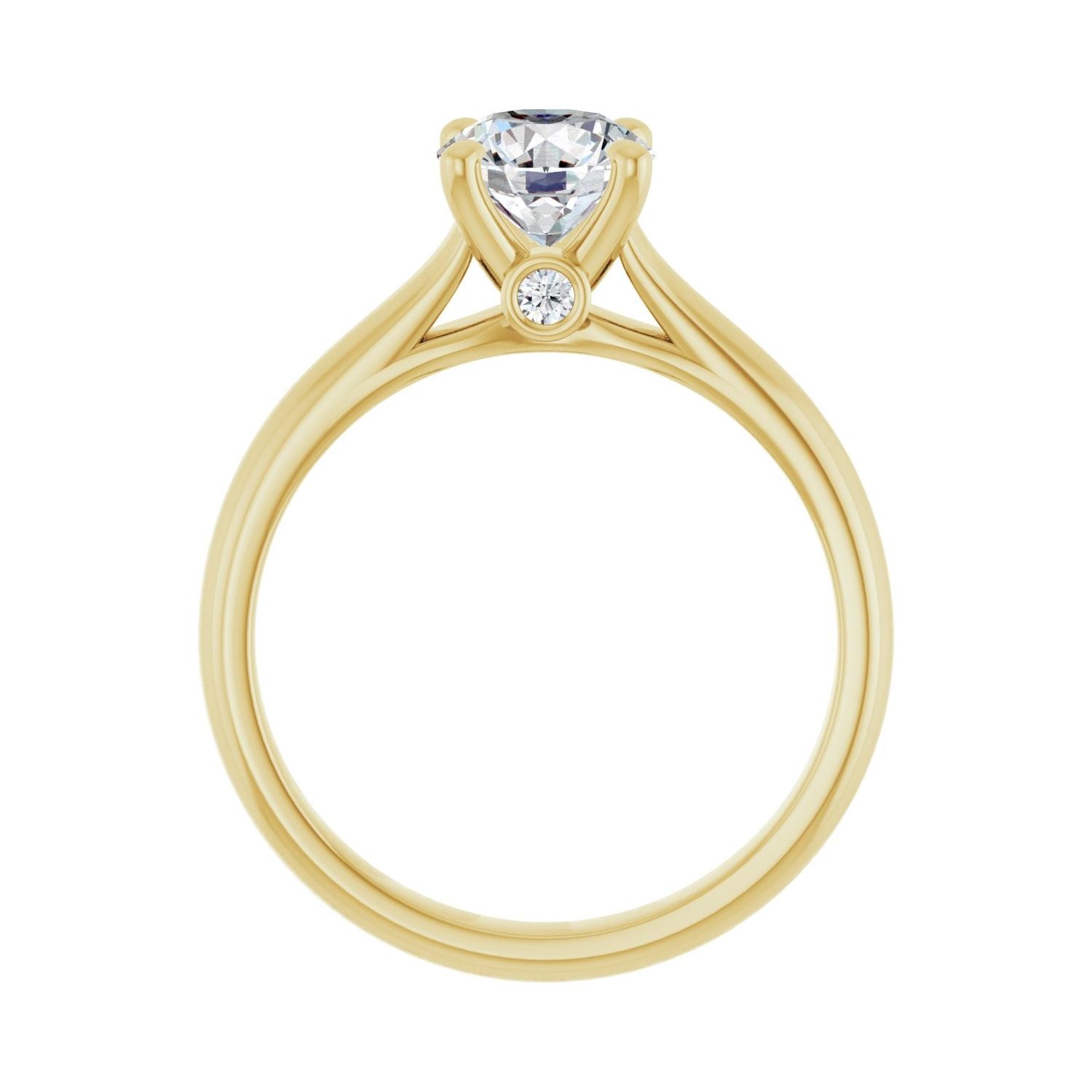Eugenia — Round center, yellow gold