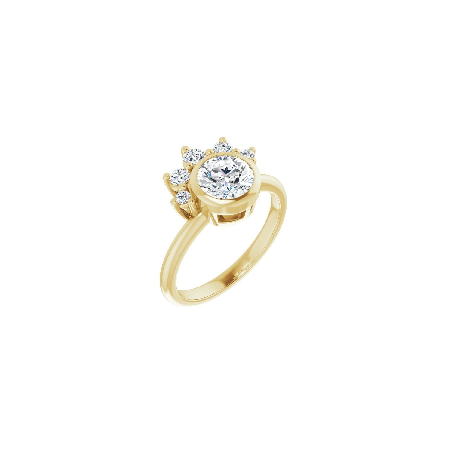 Everleigh — Round center, yellow gold