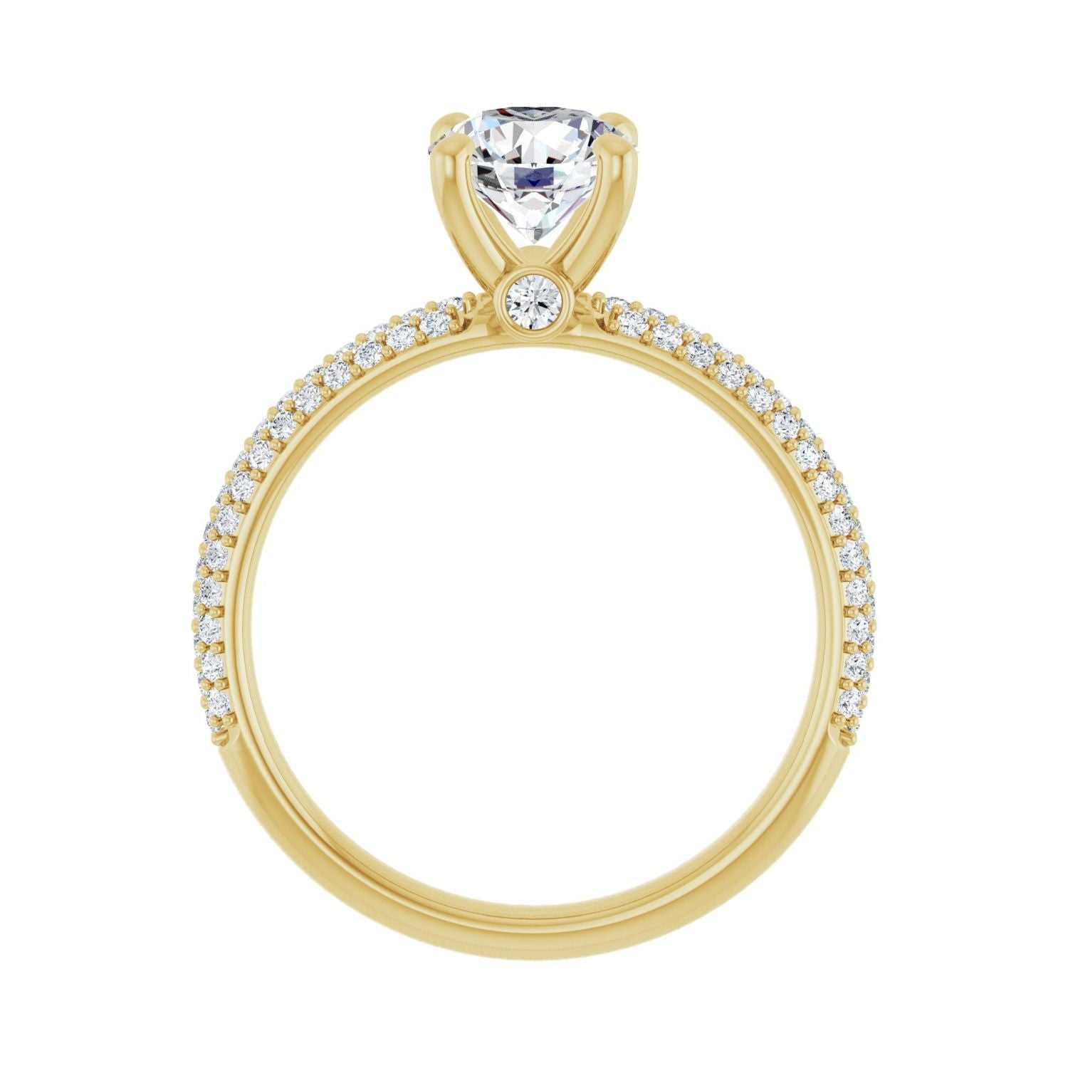 Giorgia — Round center, yellow gold