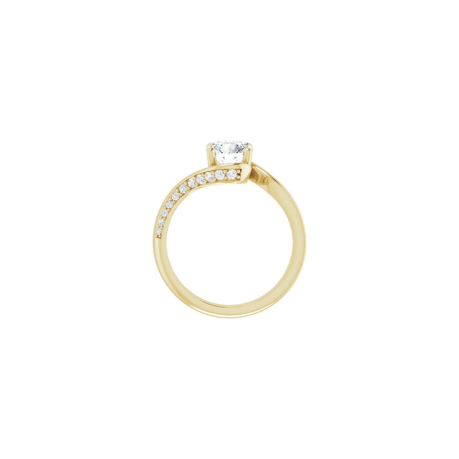 Harmonie — Round center, yellow gold