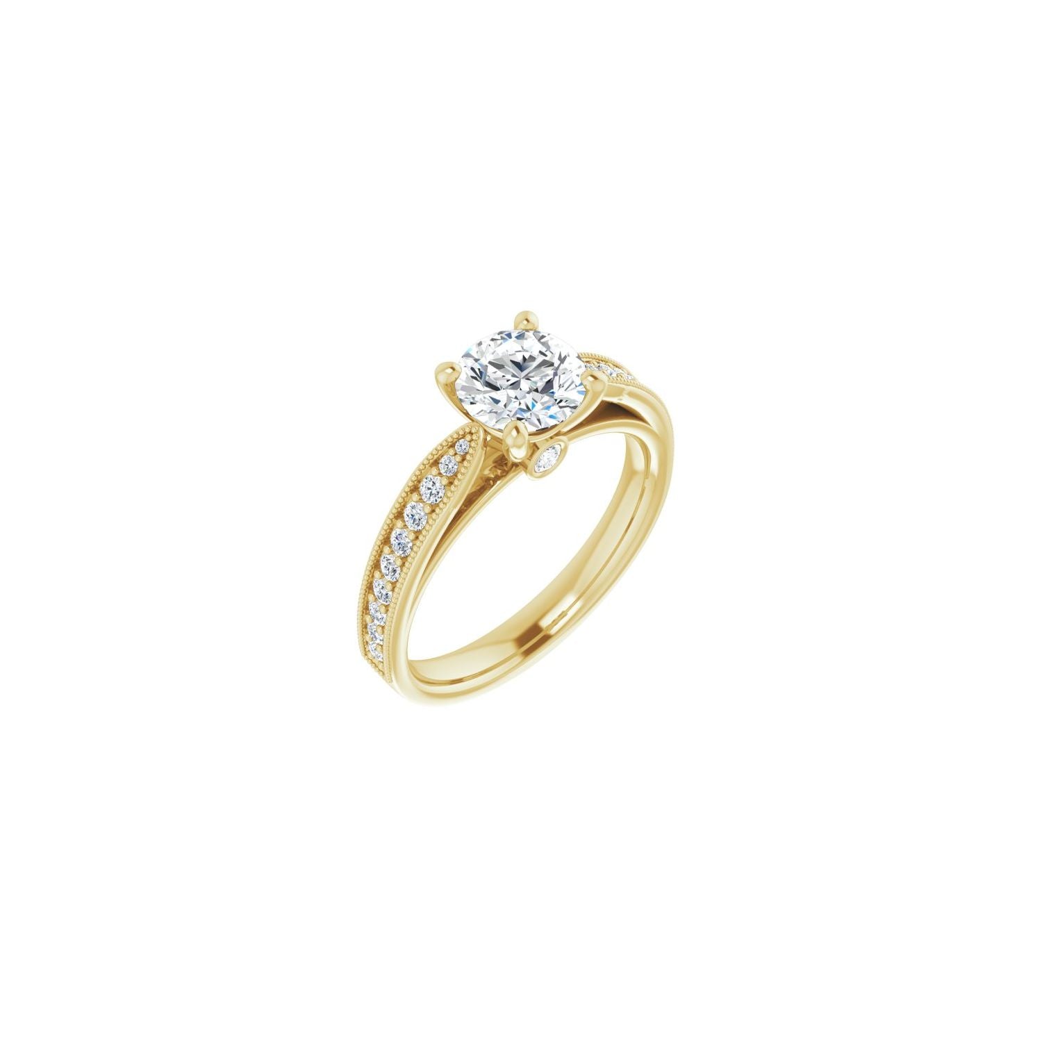 Heloisa — Round center, yellow gold