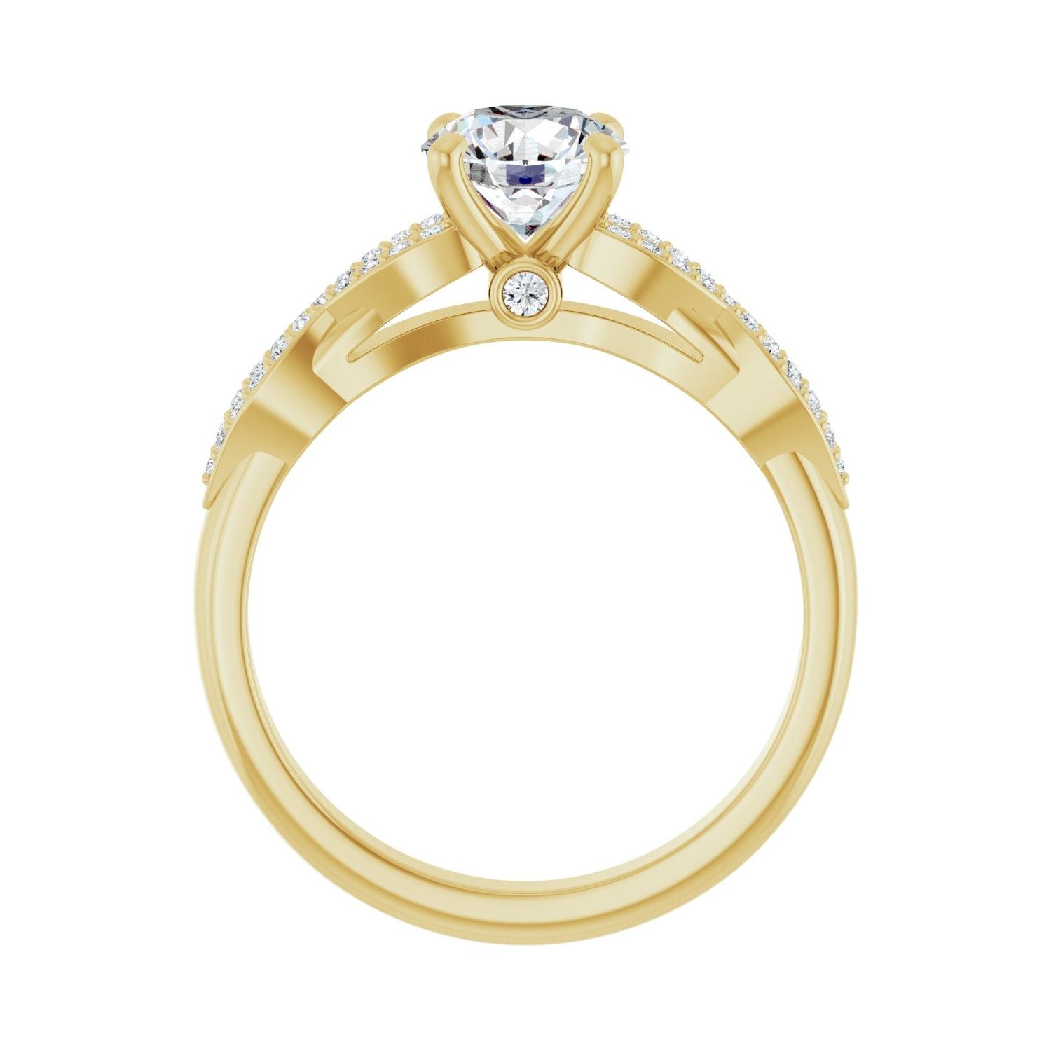 Ilona — Round center, yellow gold