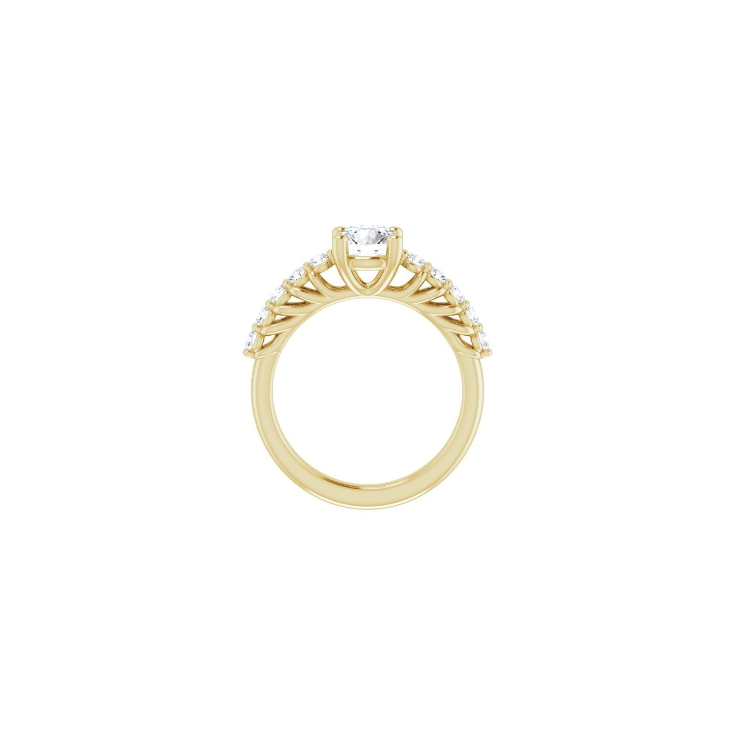 Isolda — Round center, yellow gold