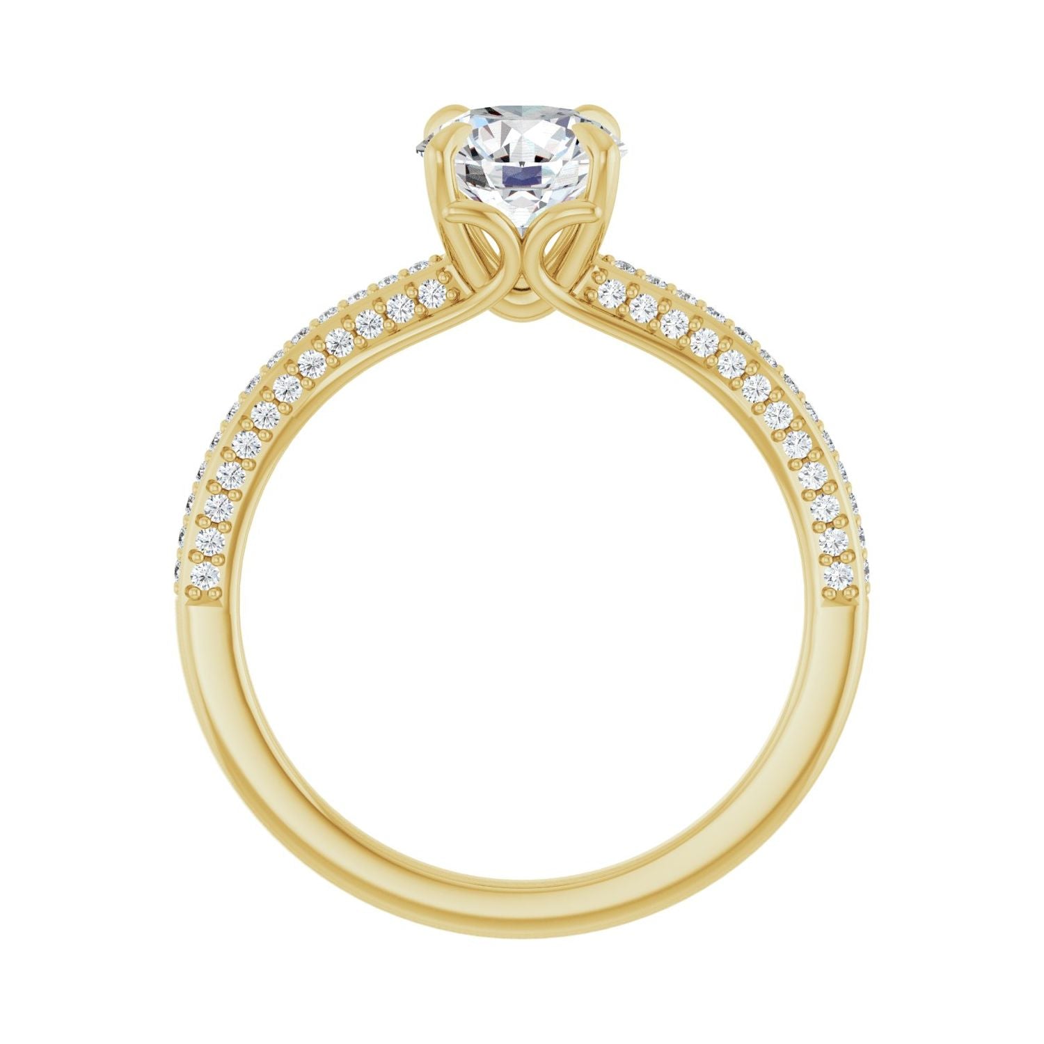Jessamy — Round center, yellow gold