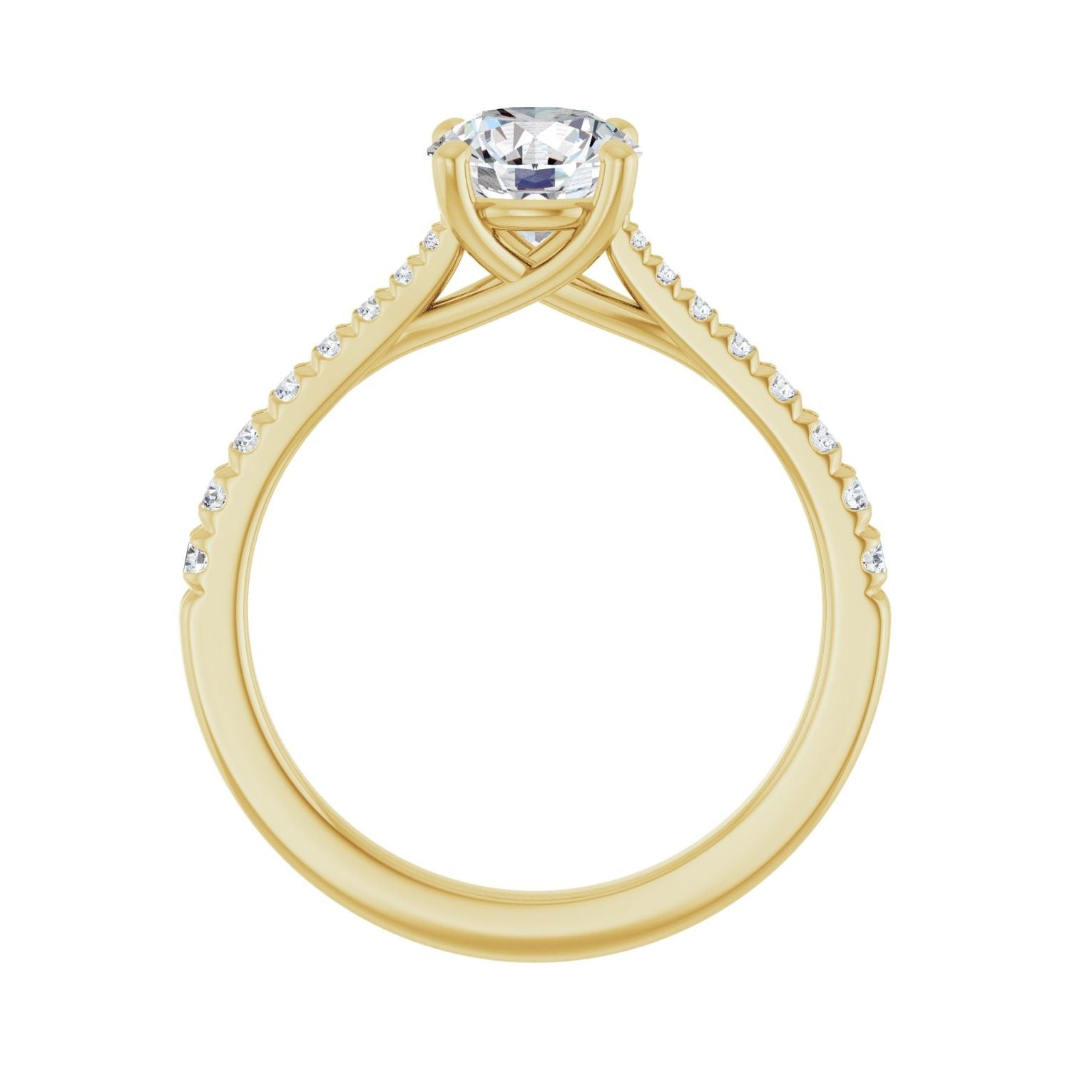 Lisanne — Round center, yellow gold