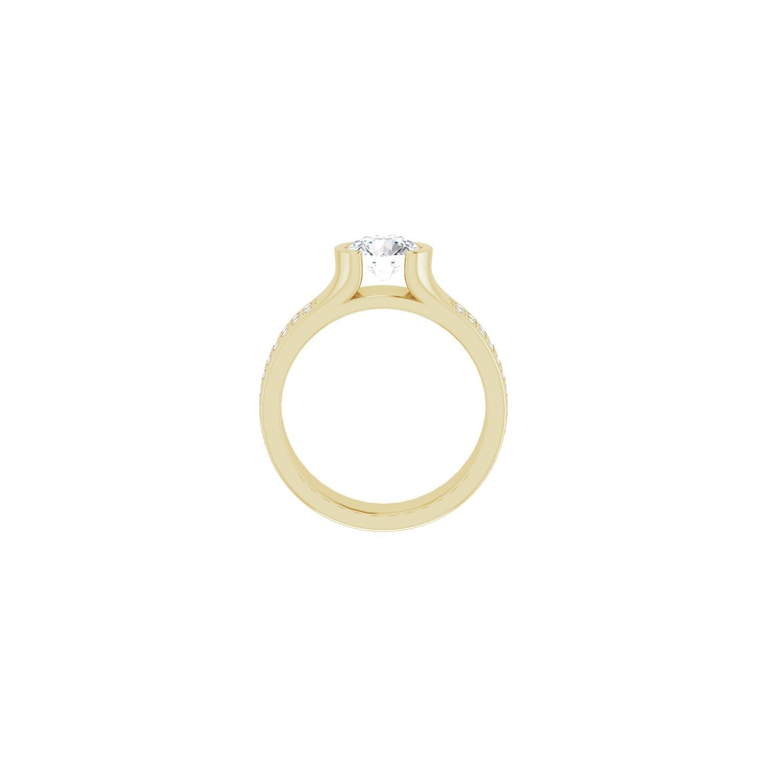 Lorelai — Round center, yellow gold