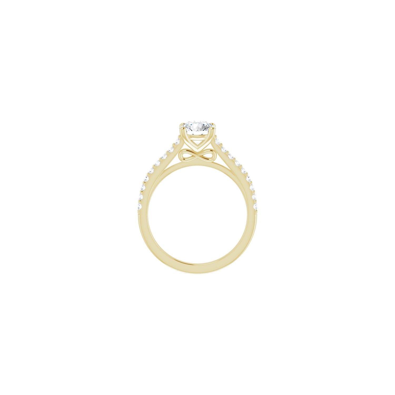 Lysandra — Round center, yellow gold
