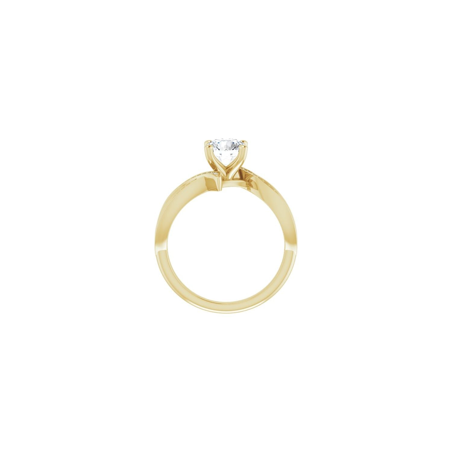 Maida — Round center, yellow gold