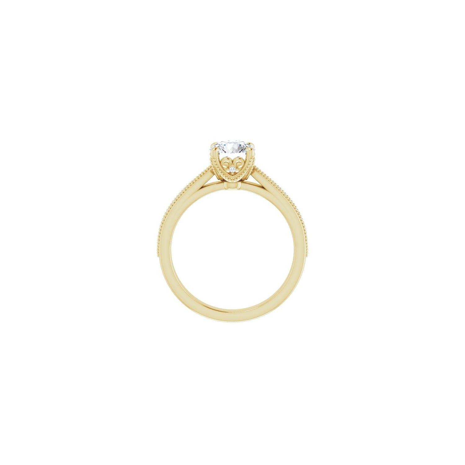 Malvina — Round center, yellow gold