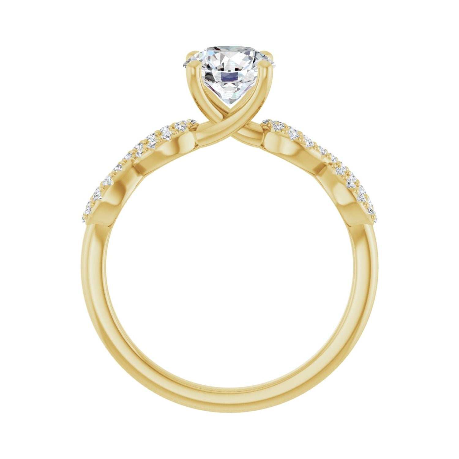 Mariella — Round center, yellow gold