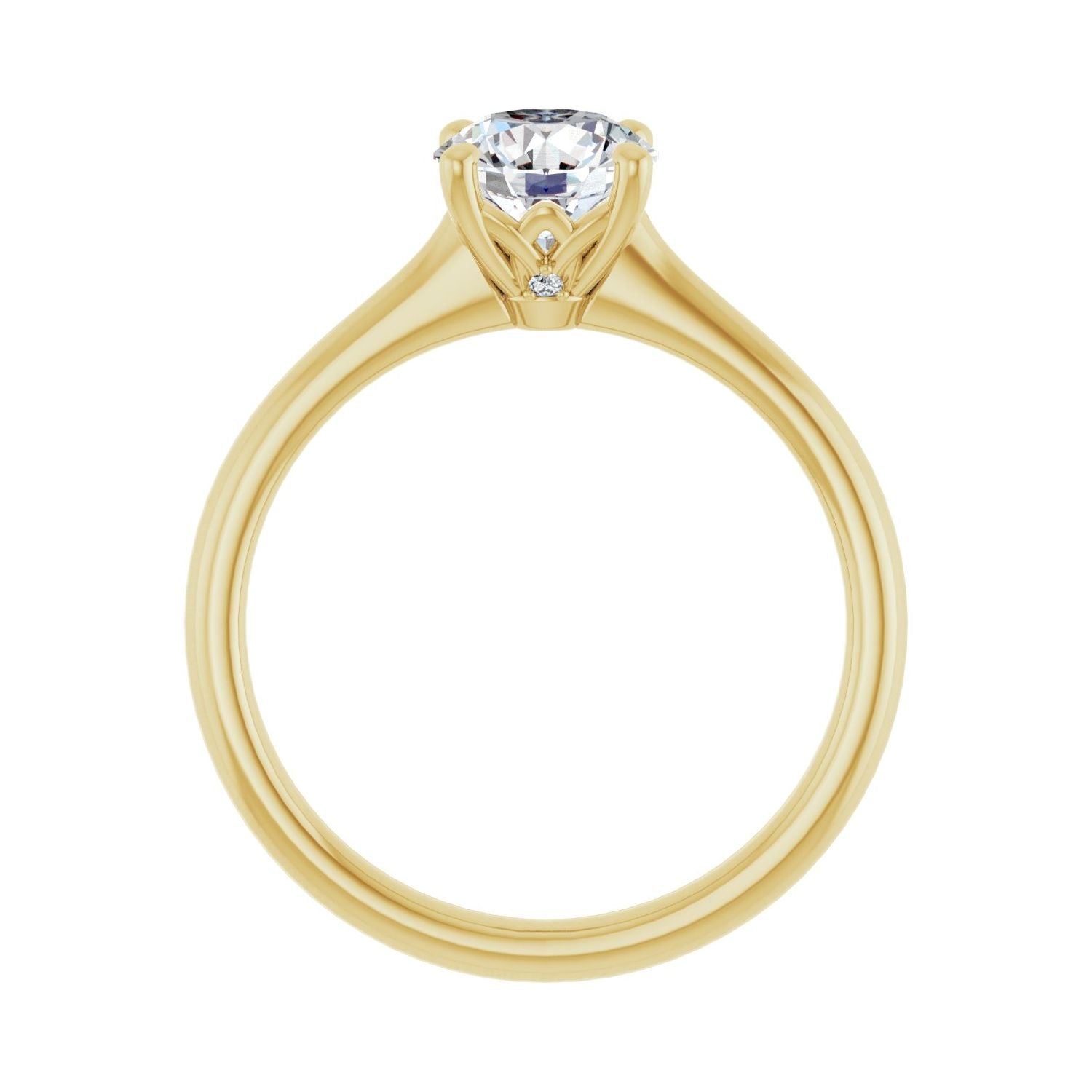 Marisela — Round center, yellow gold