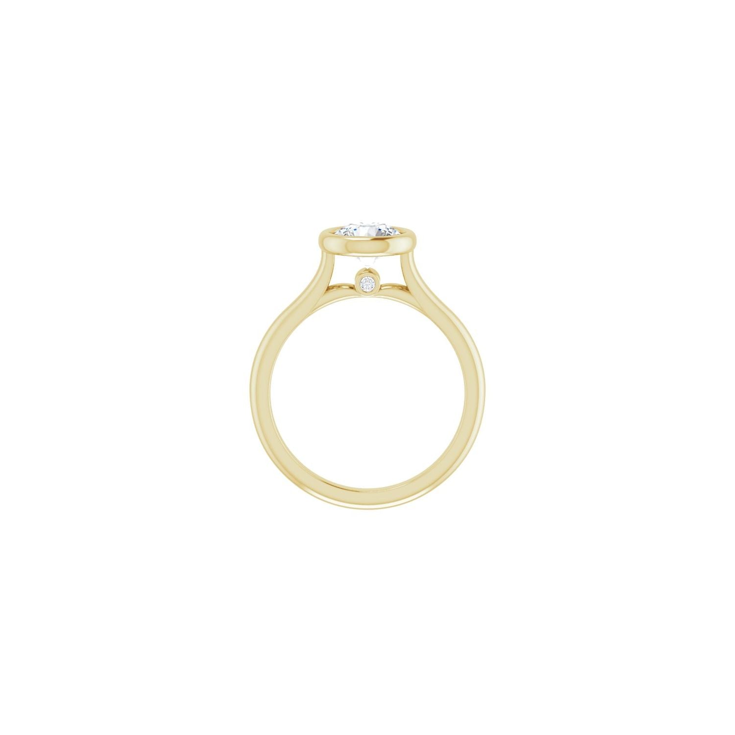 Maritza — Round center, yellow gold