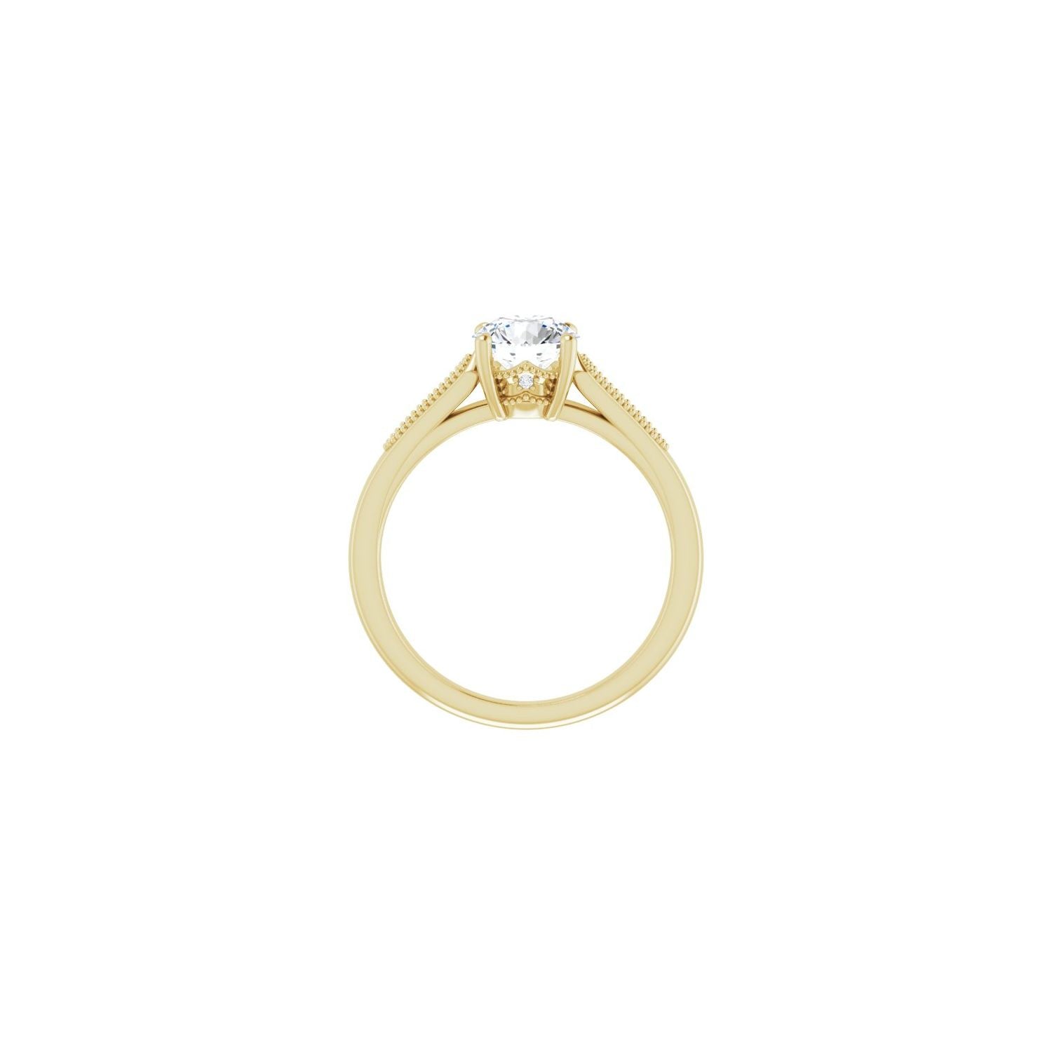Mathilde — Round center, yellow gold