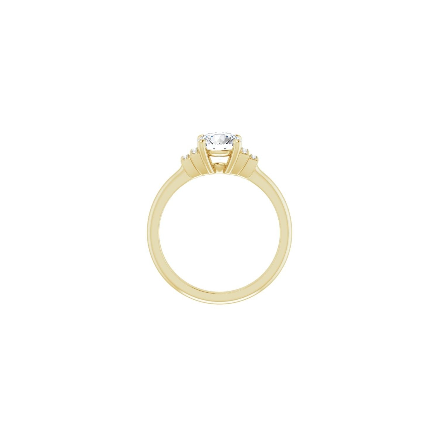 Meliora — Round center, yellow gold