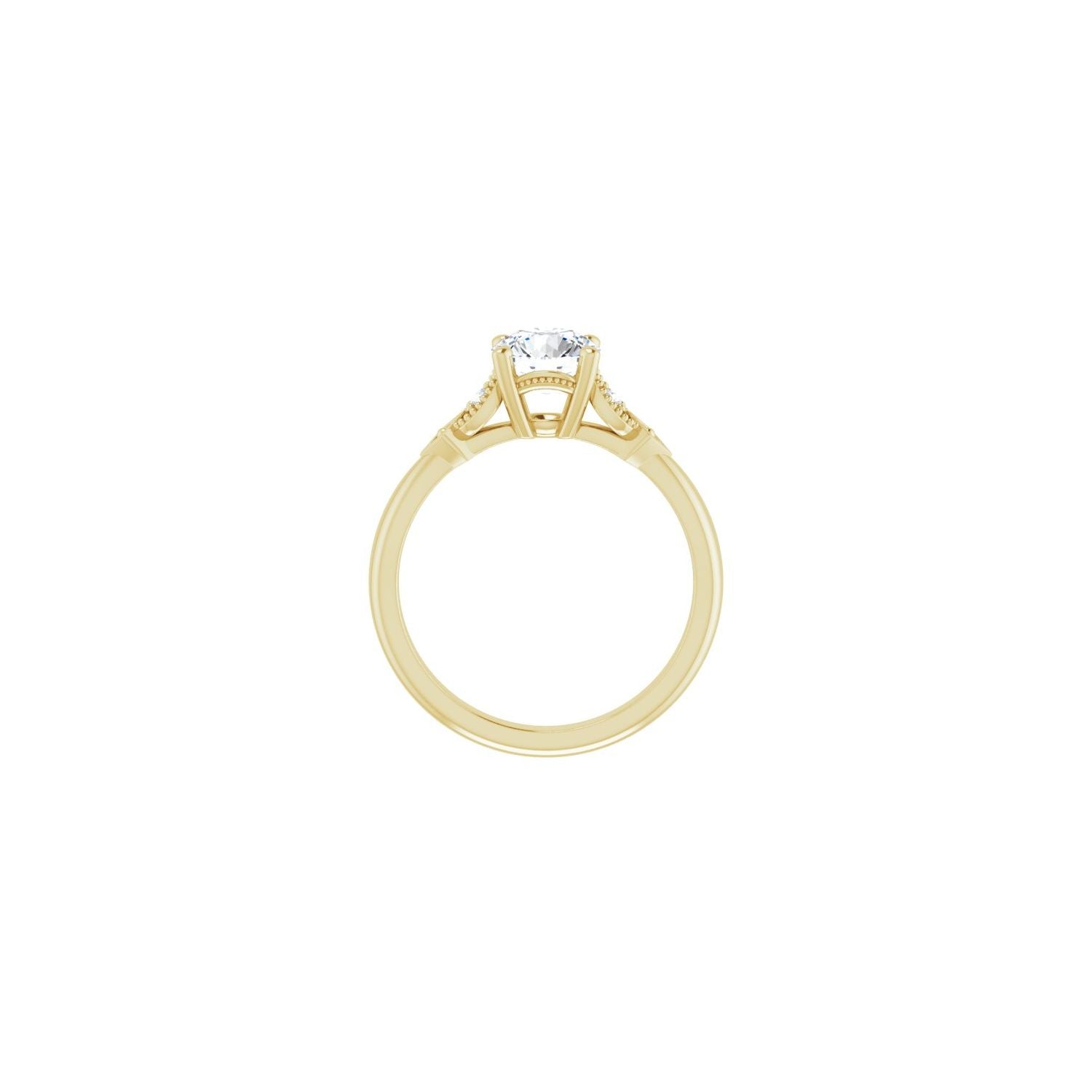 Merewyn — Round center, yellow gold