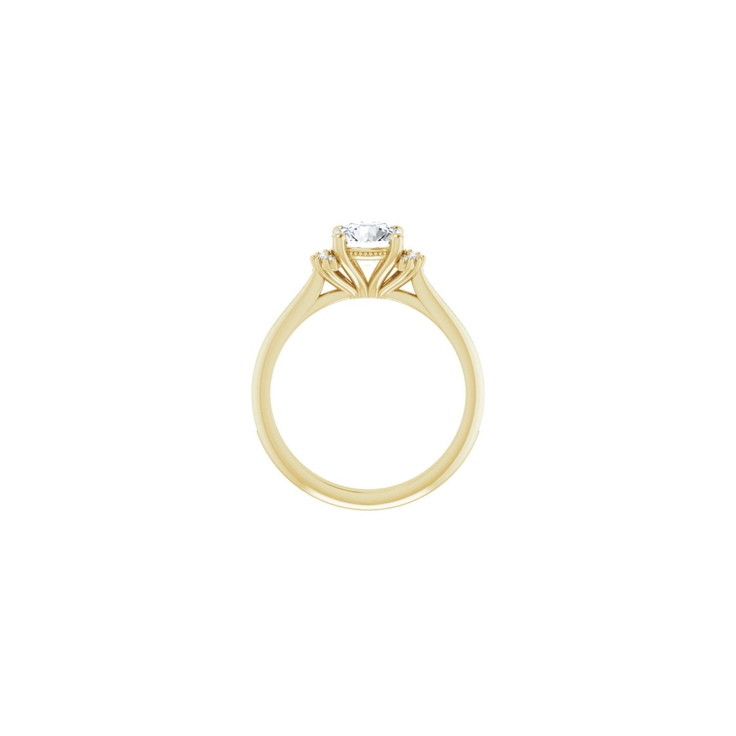 Meribel — Round center, yellow gold