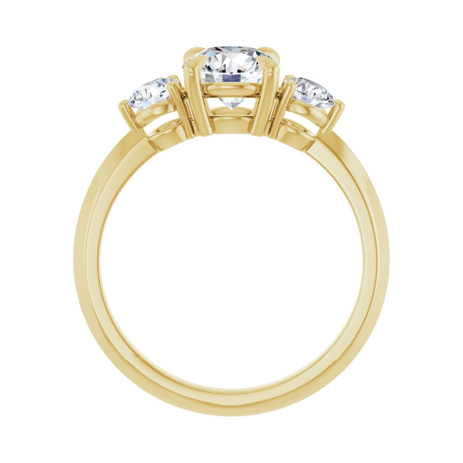 Micheline — Round center, yellow gold