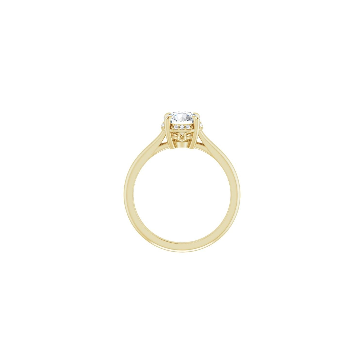 Milla — Round center, yellow gold