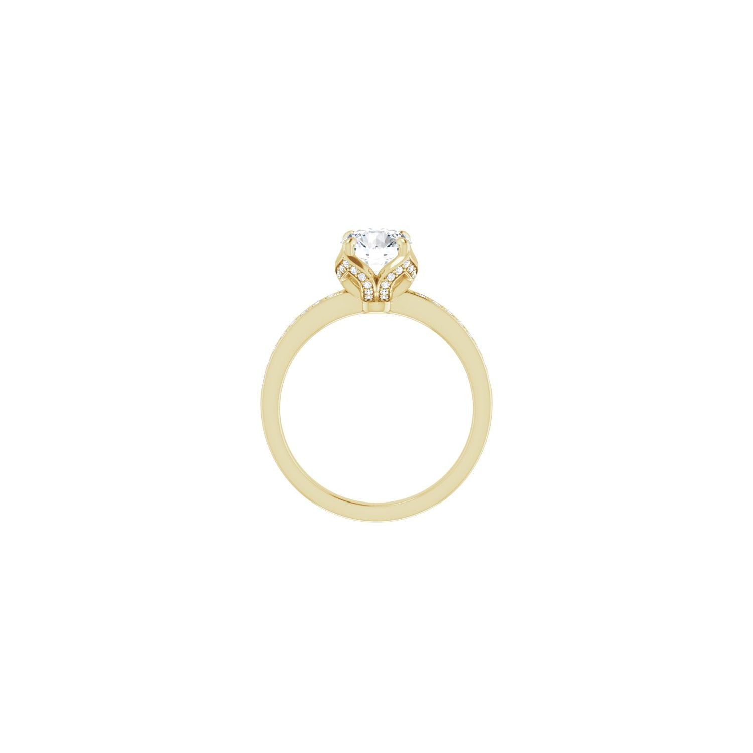 Sylviane — Round center, yellow gold