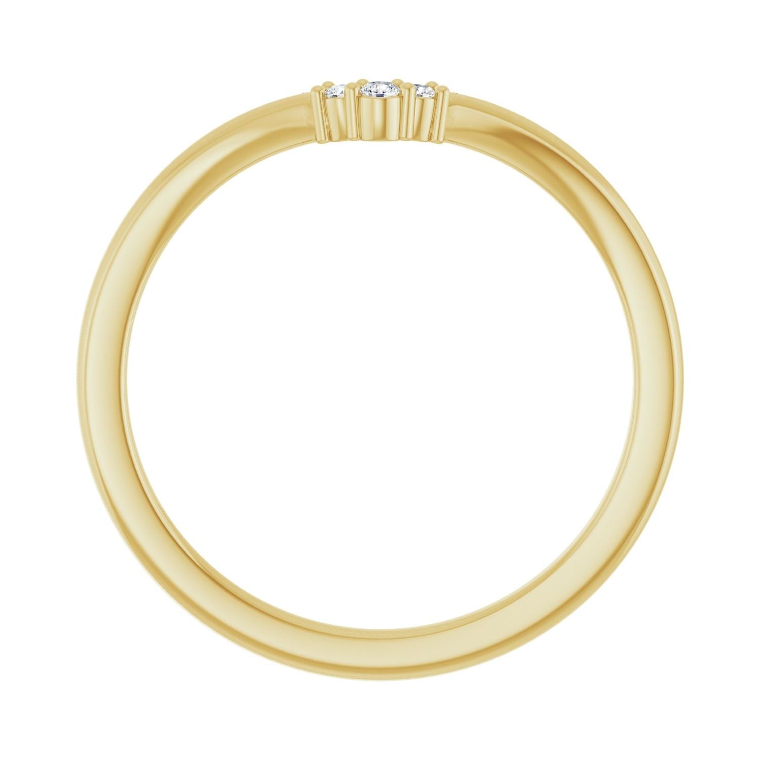 Elyria — For the round Theodosia, yellow gold