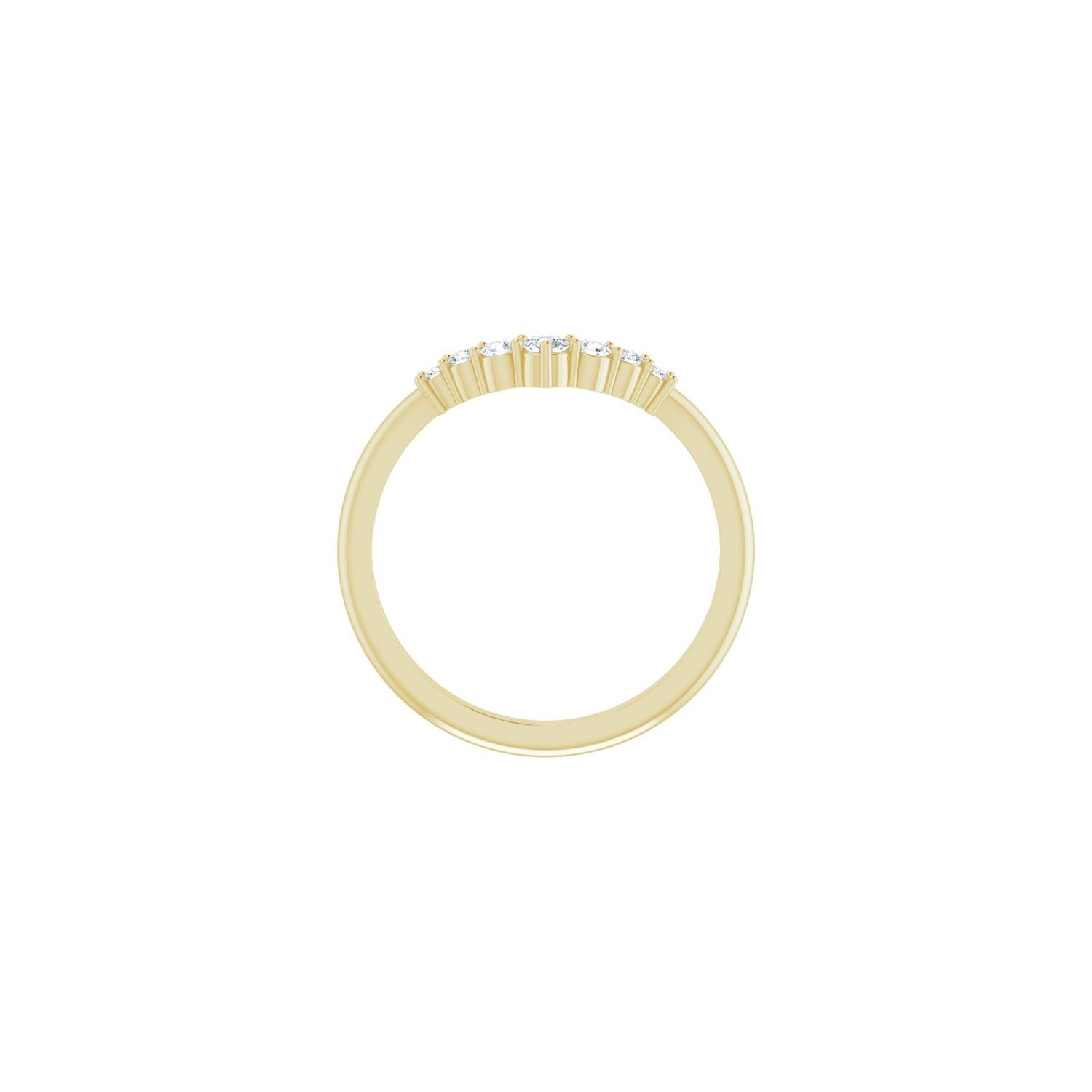 Enrica — For the round Veronique, yellow gold