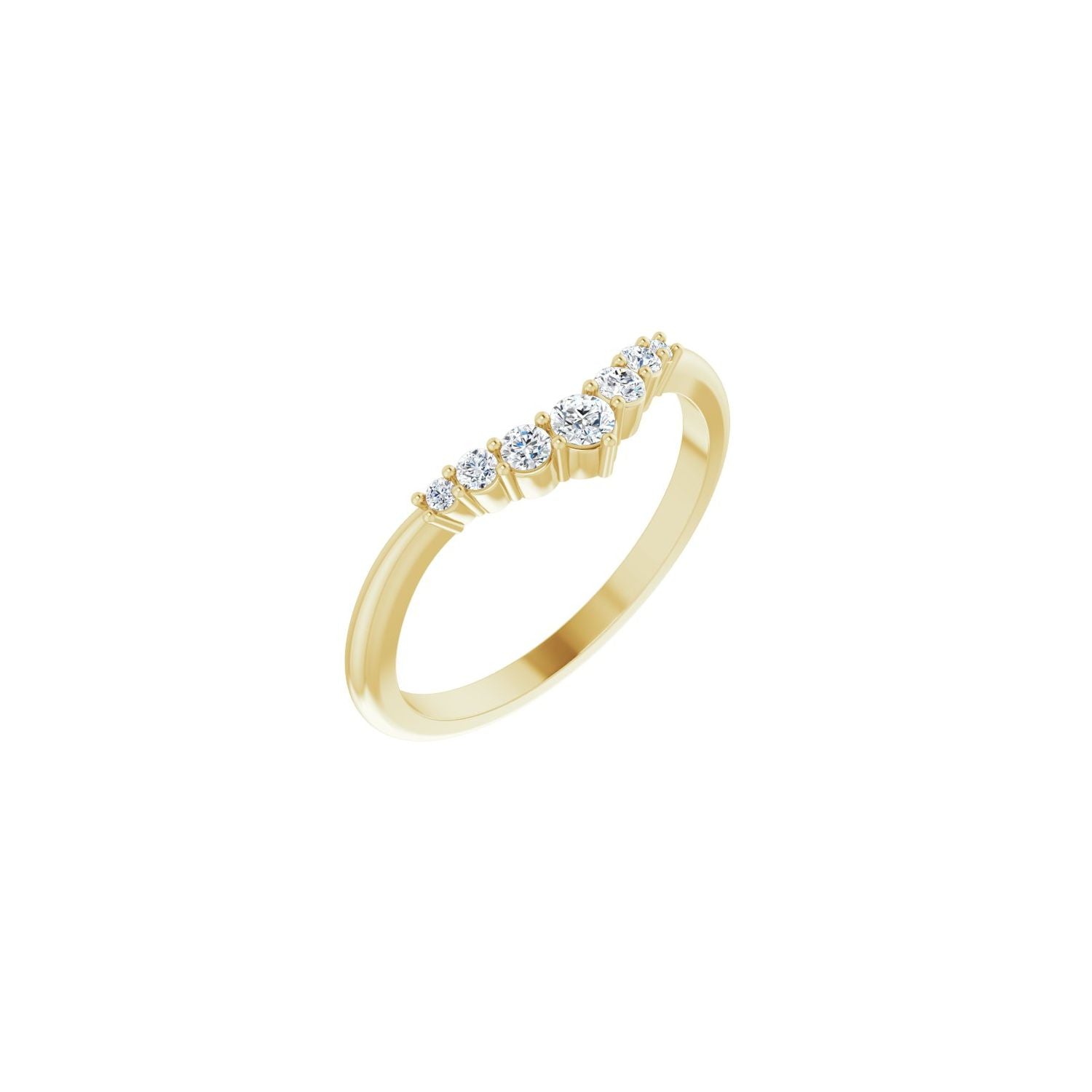 Enrica — For the round Veronique, yellow gold