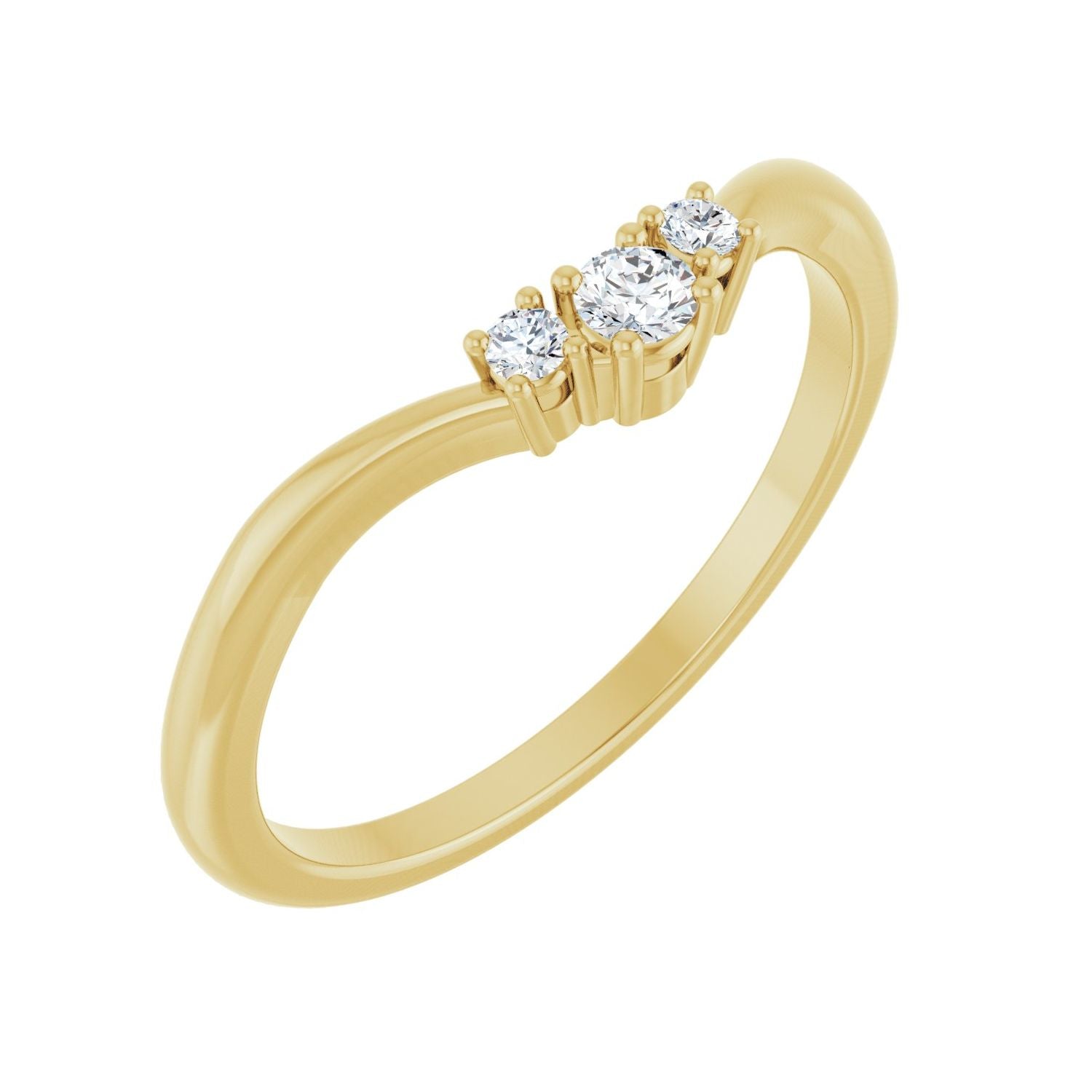 Ernestine — For the round Ysabel, yellow gold